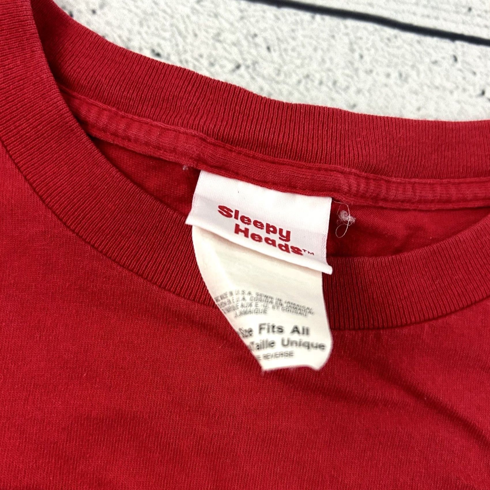 Disney VINTAGE Disney Sleepy Heads Goofy Short Sleeve T Shirt Mens One Size Red Size US M / EU 48-50 / 2 - 3 Thumbnail