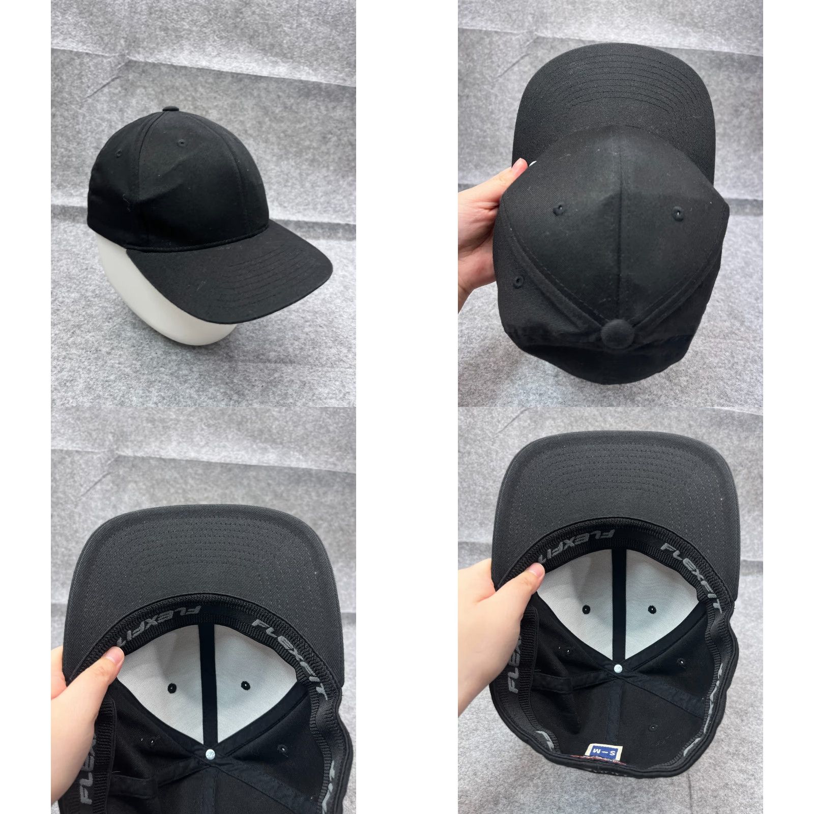 Hurley Hurley Hat Cap Fitted Adult Medium Black Polyester Cotton Blend Flexfit Skate Mens Cap 90s Beach Style Size ONE SIZE - 8 Thumbnail