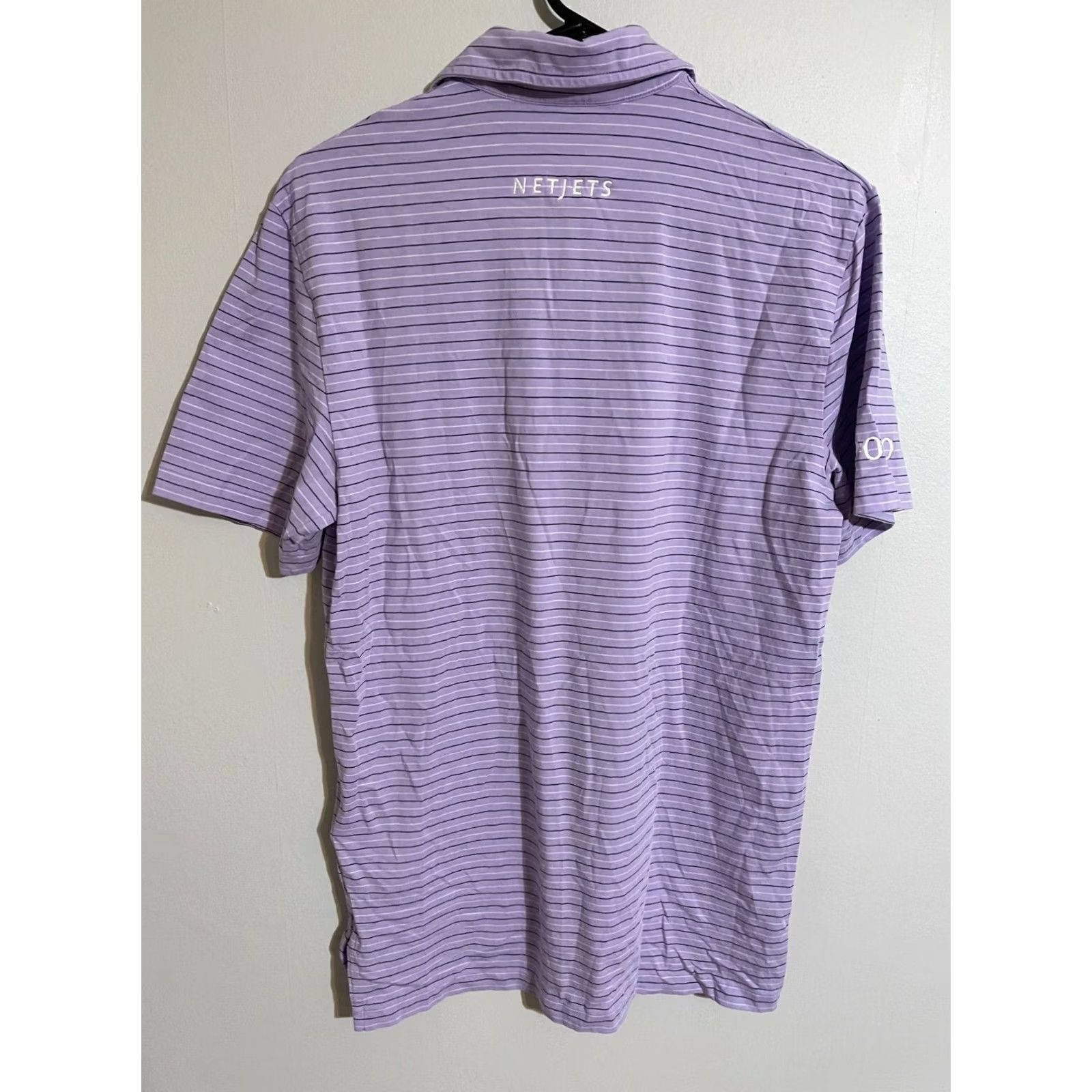Polo Ralph Lauren Polo Ralph Lauren Golf Shirt NetJets Zurich Purple Stripes Lisle Men's Small S Size US S / EU 44-46 / 1 - 4 Thumbnail