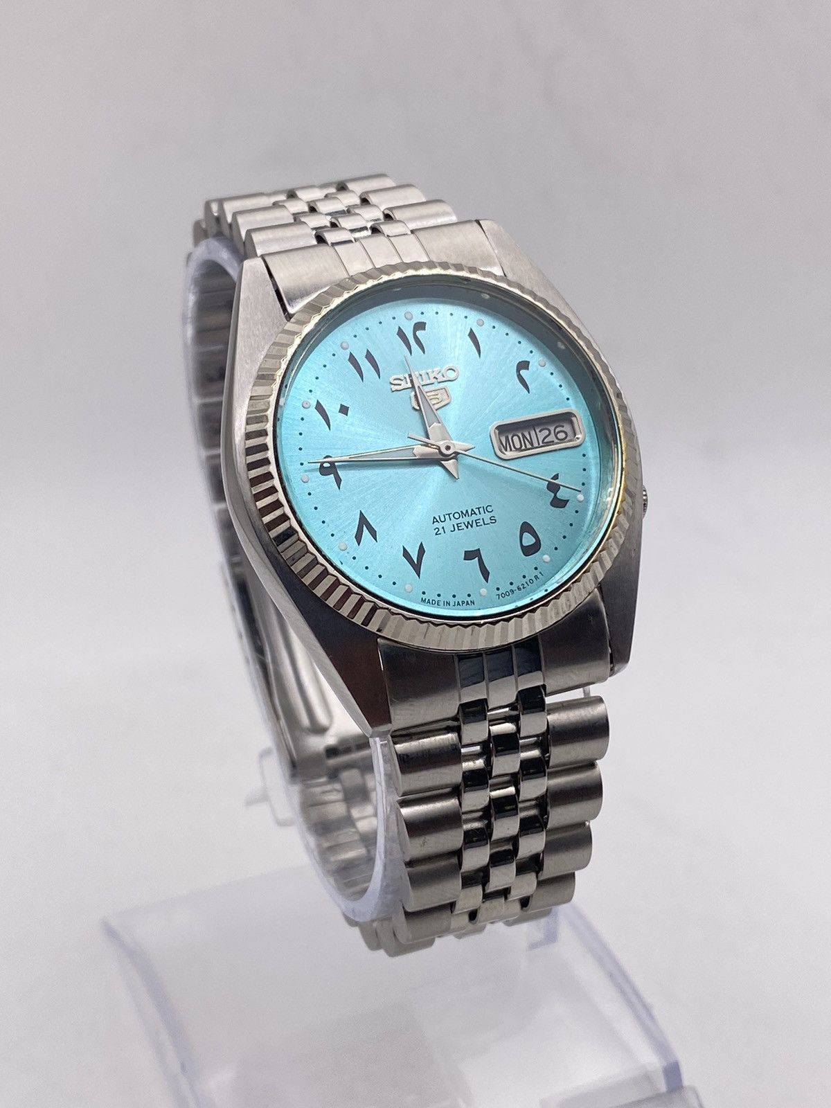 Seiko Seiko 5 Automatic 7009 Fluted Bezel Men’s Wristwatch Size 36 - 1 Thumbnail