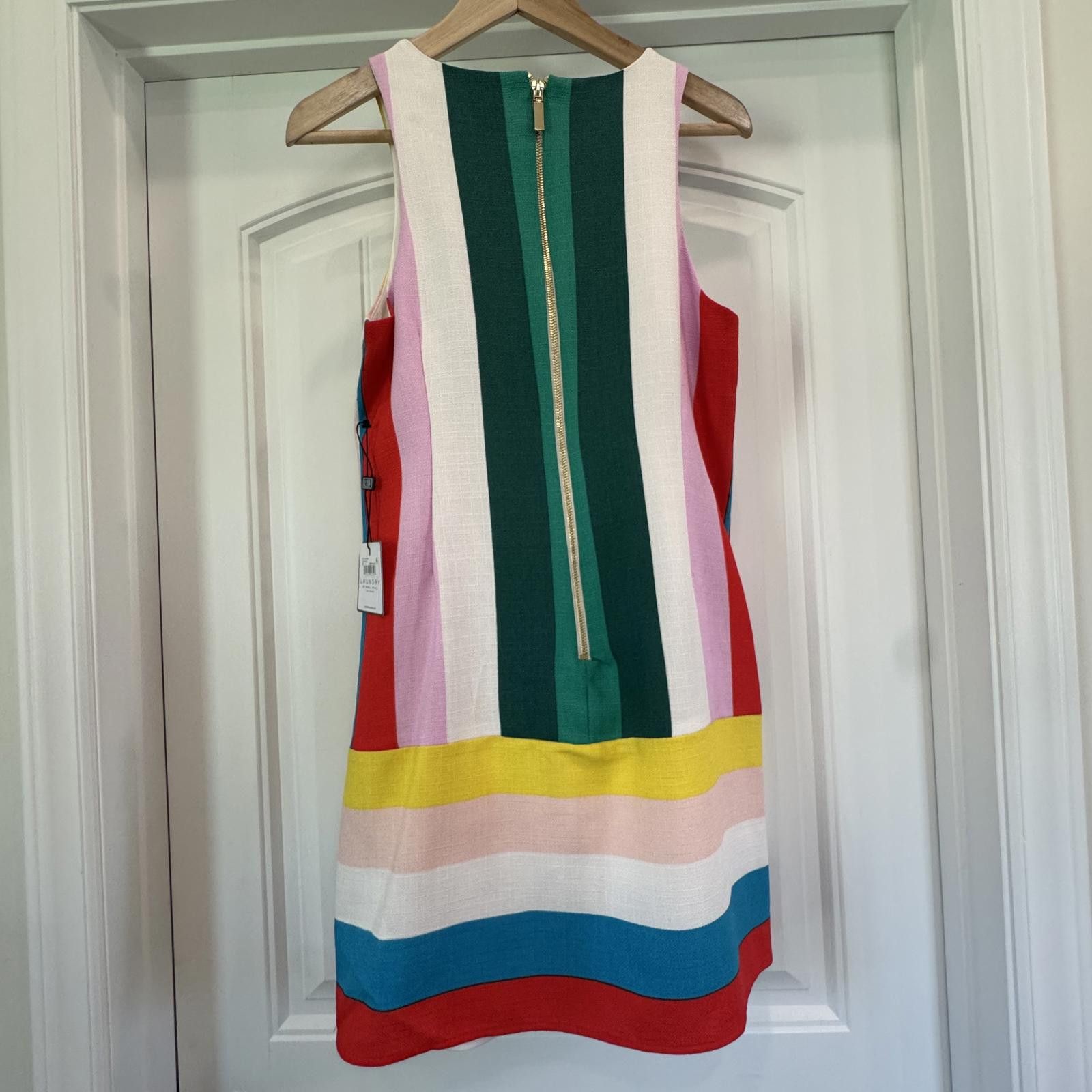 Other Laundry by Shelli Segal Multicolor Striped Dress Size 4 Size S / US 4 / IT 40 - 5 Thumbnail