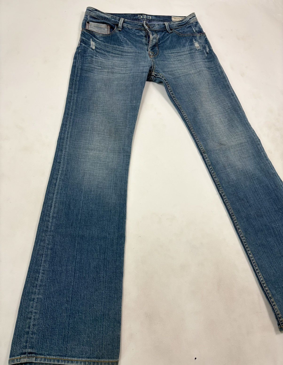 Other 2000s 575 Los Angeles Rigid Bootcut Light Wash Jeans Size US 32 / EU 48 - 3 Thumbnail
