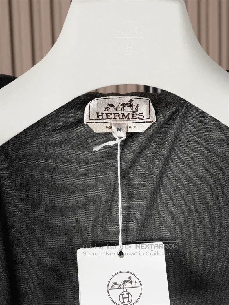 Hermes Hermes Dark Gray Thick Hooded Cotton Coat Size US M / EU 48-50 / 2 - 6 Thumbnail