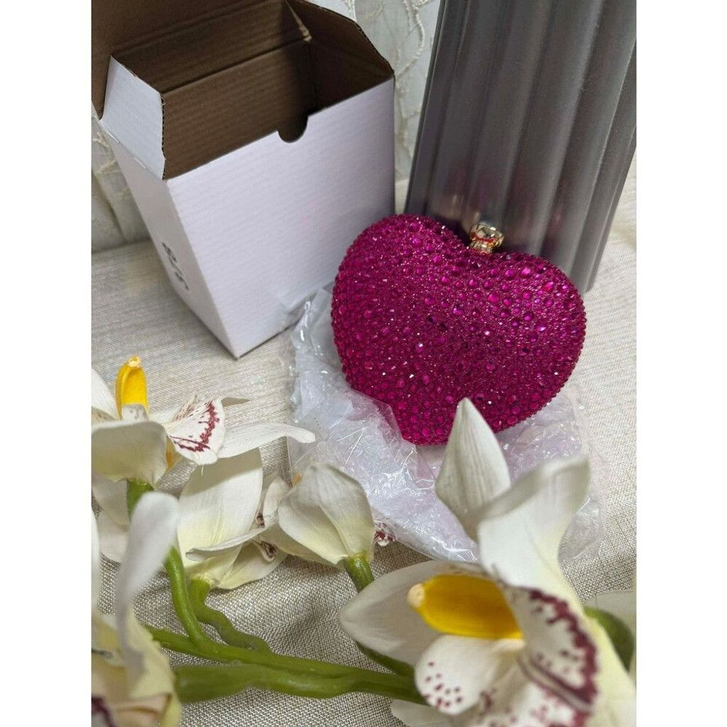 Other RAMLA Heart Shaped Clutch Purse Jeweled Purses Size ONE SIZE - 2 Thumbnail
