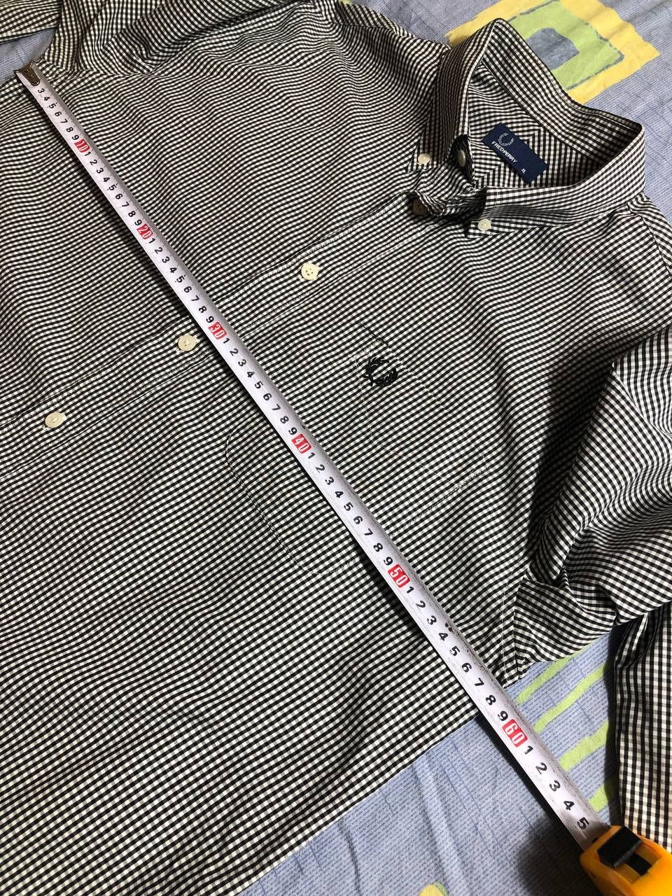 Fred Perry 🌿Men’s Shirt Button Up Fred Perry Checkered Tee🌿 Size US XL / EU 56 / 4 - 9 Thumbnail