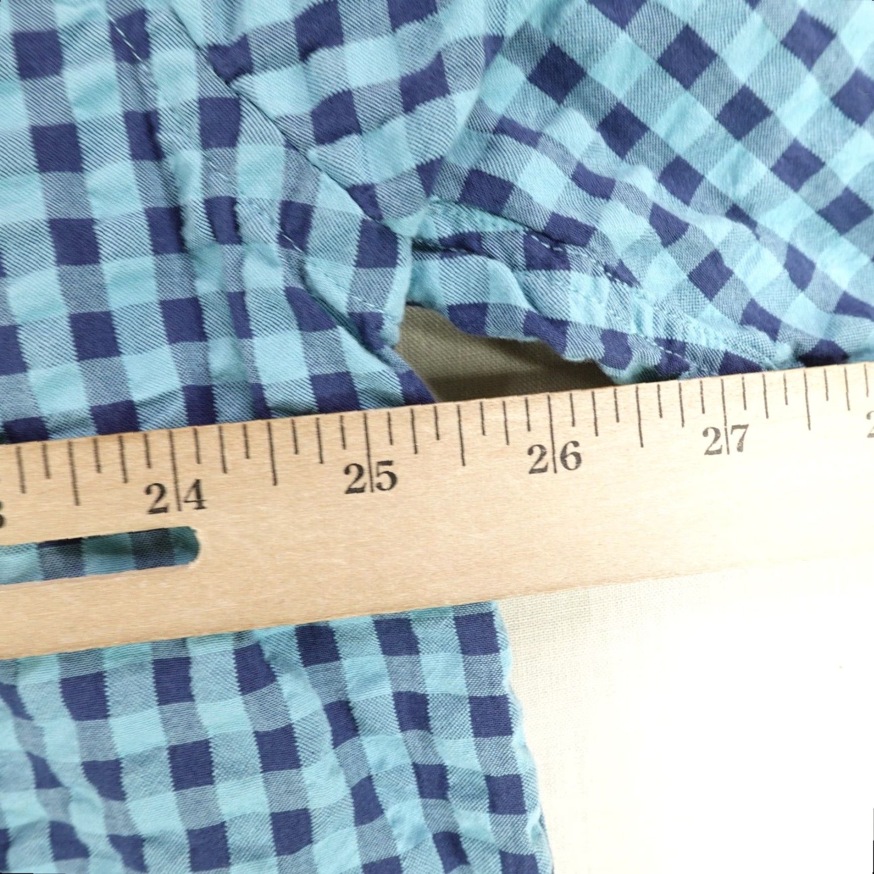Vintage LL Bean Shirt XL Blue Gingham Plaid Button-Up Cotton Outdoor Casual Men's XL Blue Plaid Shirt Size US XL / EU 56 / 4 - 5 Thumbnail