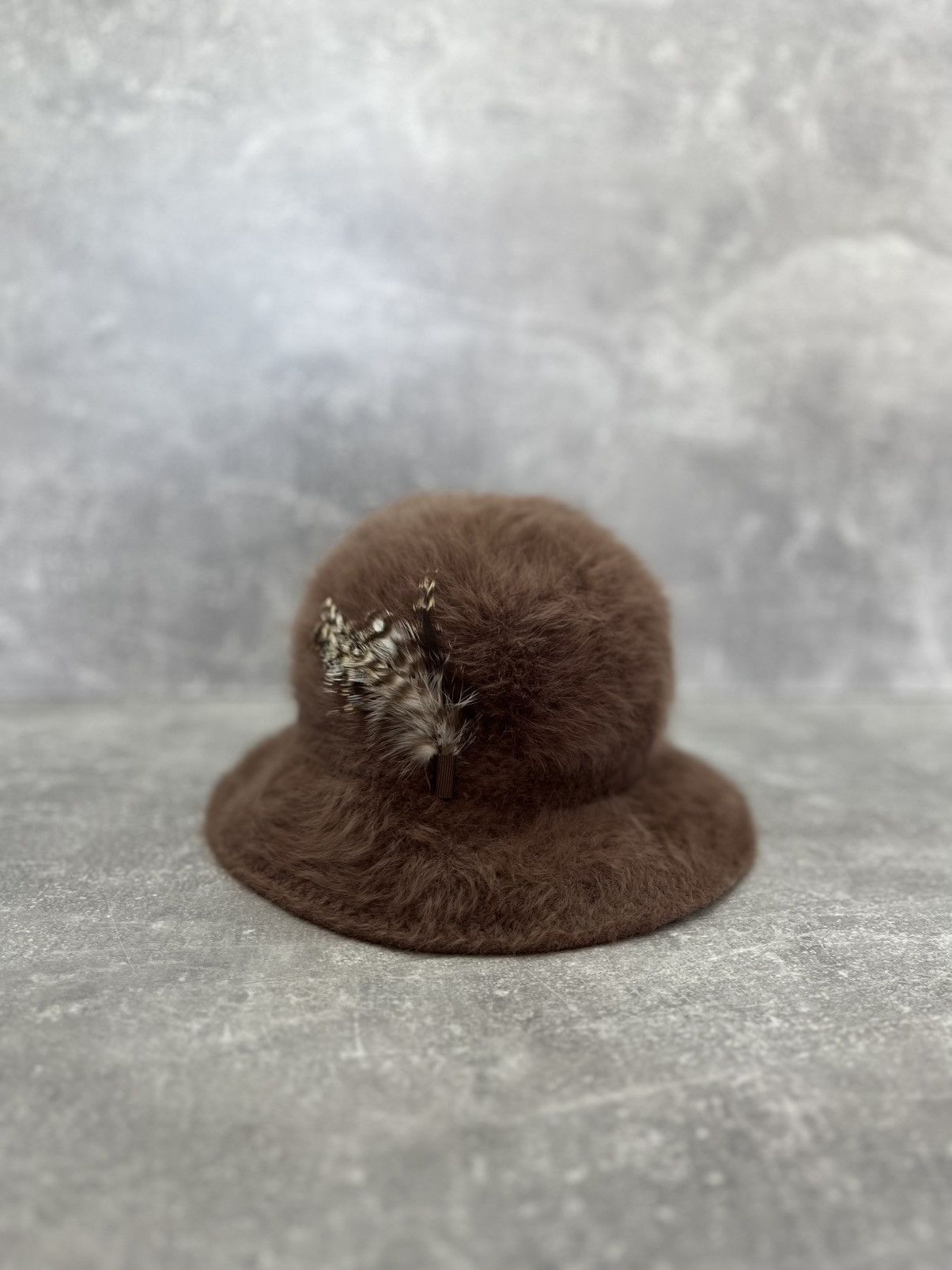 Kangol Vintage mohair bucket panama angora fur faux hat Size ONE SIZE - 1 Thumbnail