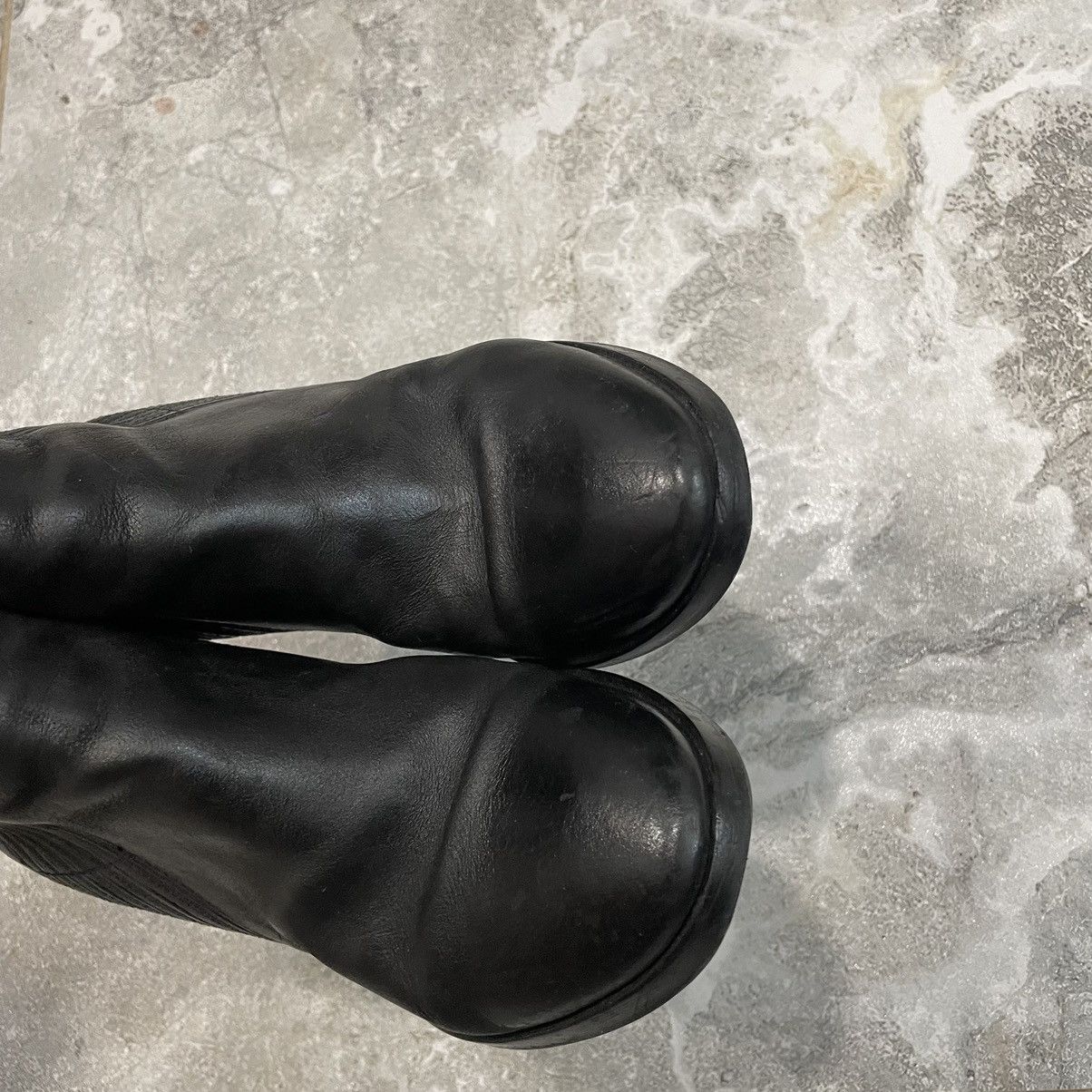 Allsaints × Japanese Brand 37 Allsaints Leather black BOOTS Cowboy western Shoes heels Size US 7 / IT 37 - 4 Thumbnail