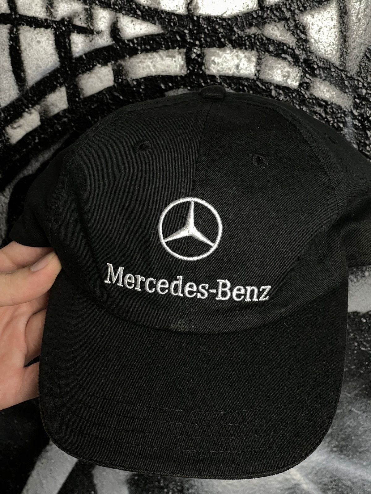 Mercedes-Benz Mercedes-Benz Embroidered Logo Black Racing Cap Hat Size ONE SIZE - 6 Thumbnail