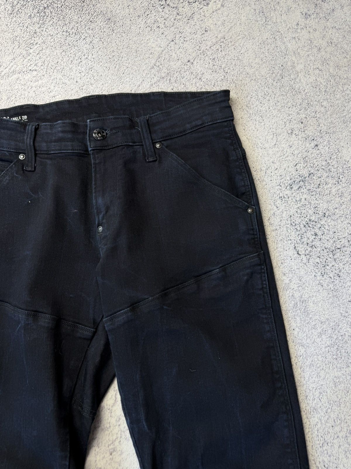 G-Star Vintage G Star Ankle Zip Pants 3D Super Slim Size US 30 / EU 46 - 7 Thumbnail