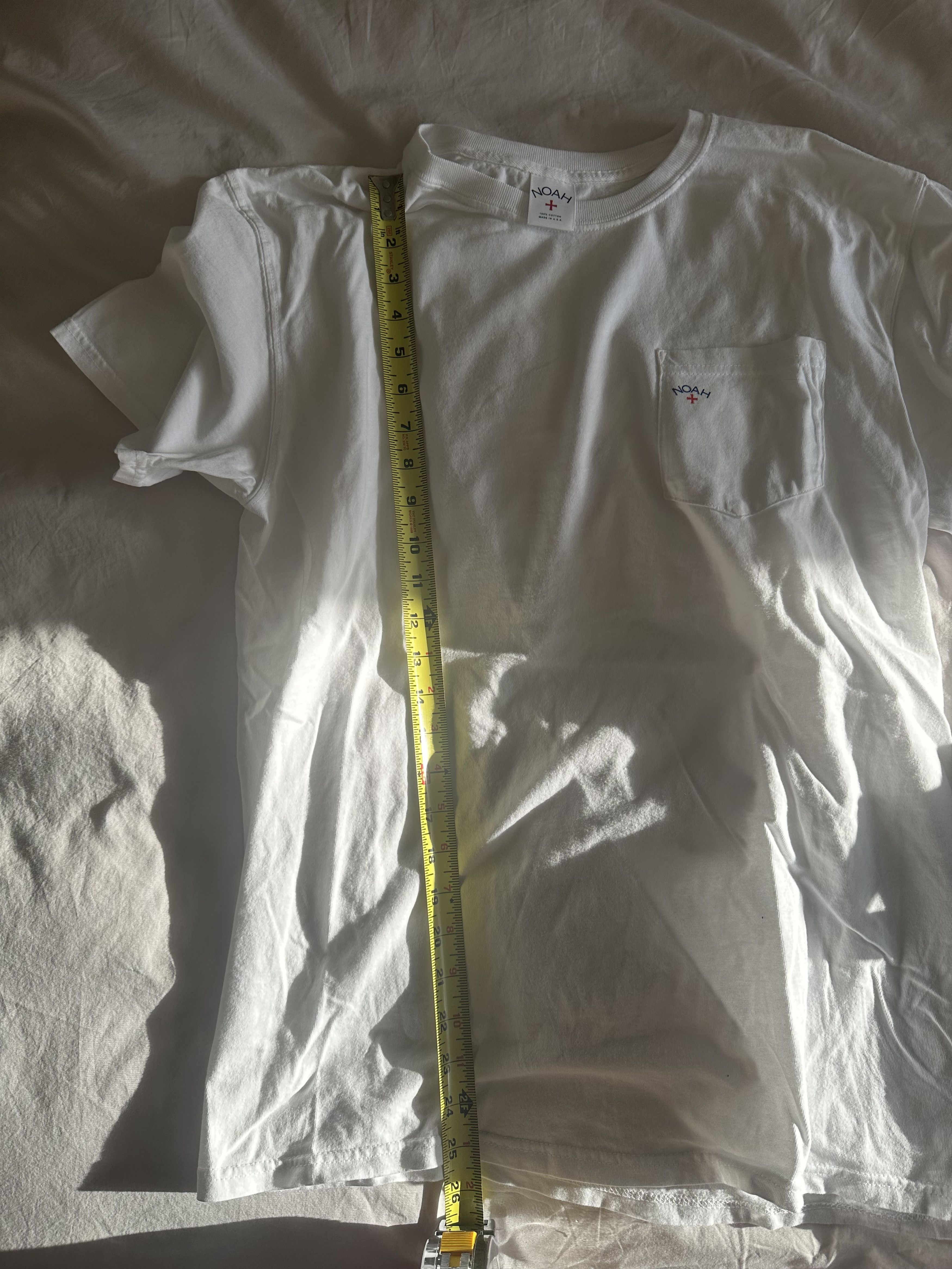Noah Noah Plain White Pocket Logo T Size US M / EU 48-50 / 2 - 5 Thumbnail