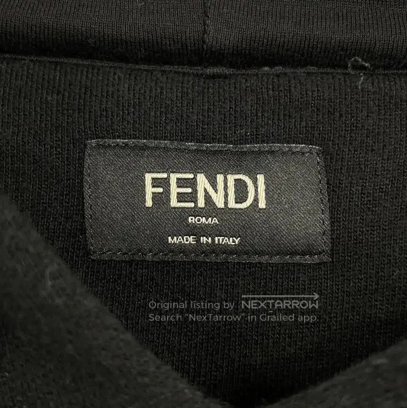 Fendi Fendi Black Cotton Men's Hoodie . Size US XL / EU 56 / 4 - 3 Thumbnail