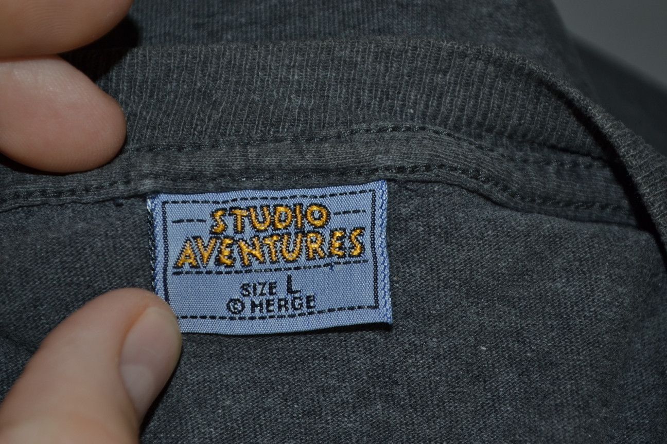 Vintage Vintage Tintin Reporter Embroidered t-shirt Studio Aventures Size US L / EU 52-54 / 3 - 6 Thumbnail
