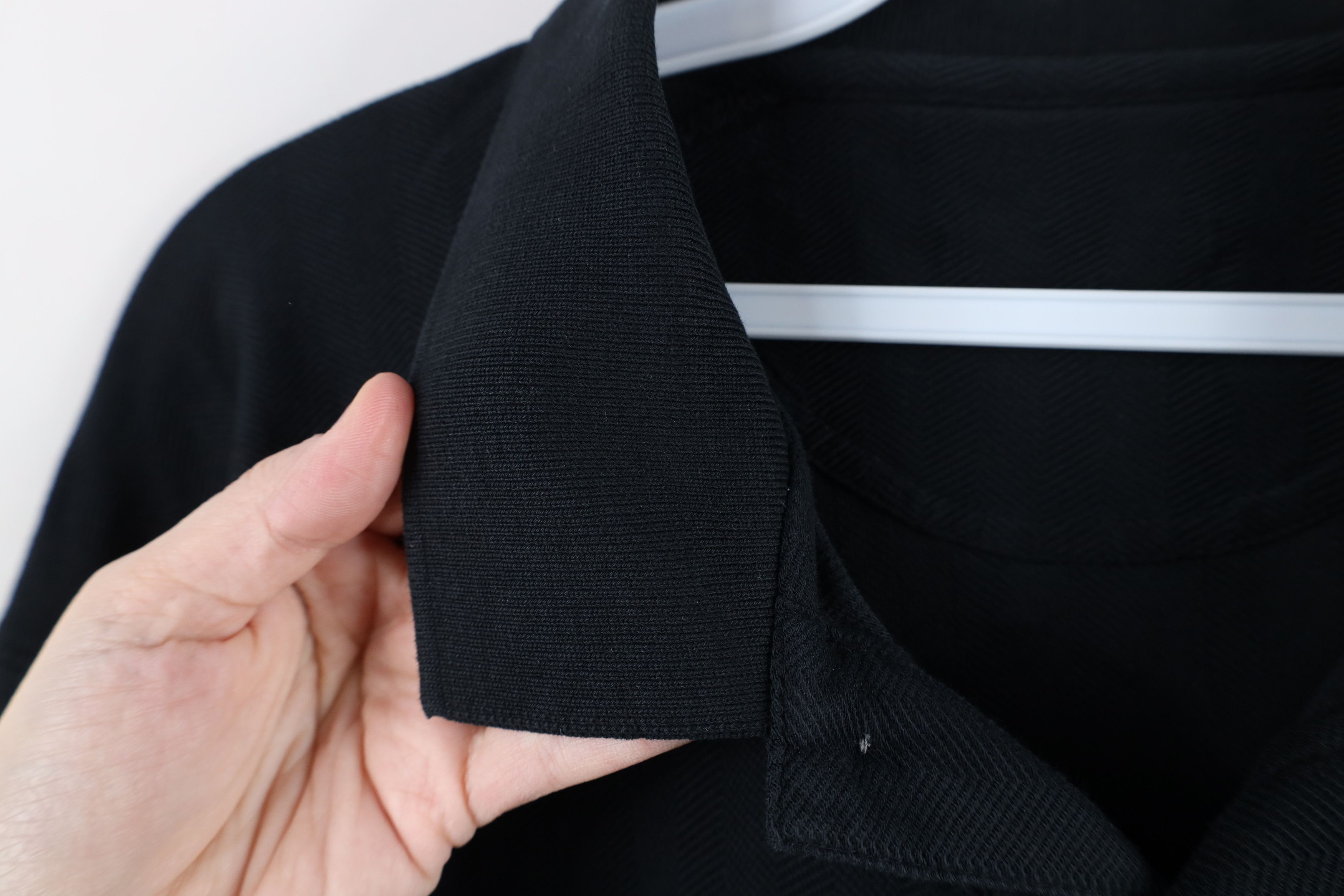 Vintage Vintage 90s Streetwear Herringbone Long Sleeve Polo Shirt Size US L / EU 52-54 / 3 - 7 Thumbnail