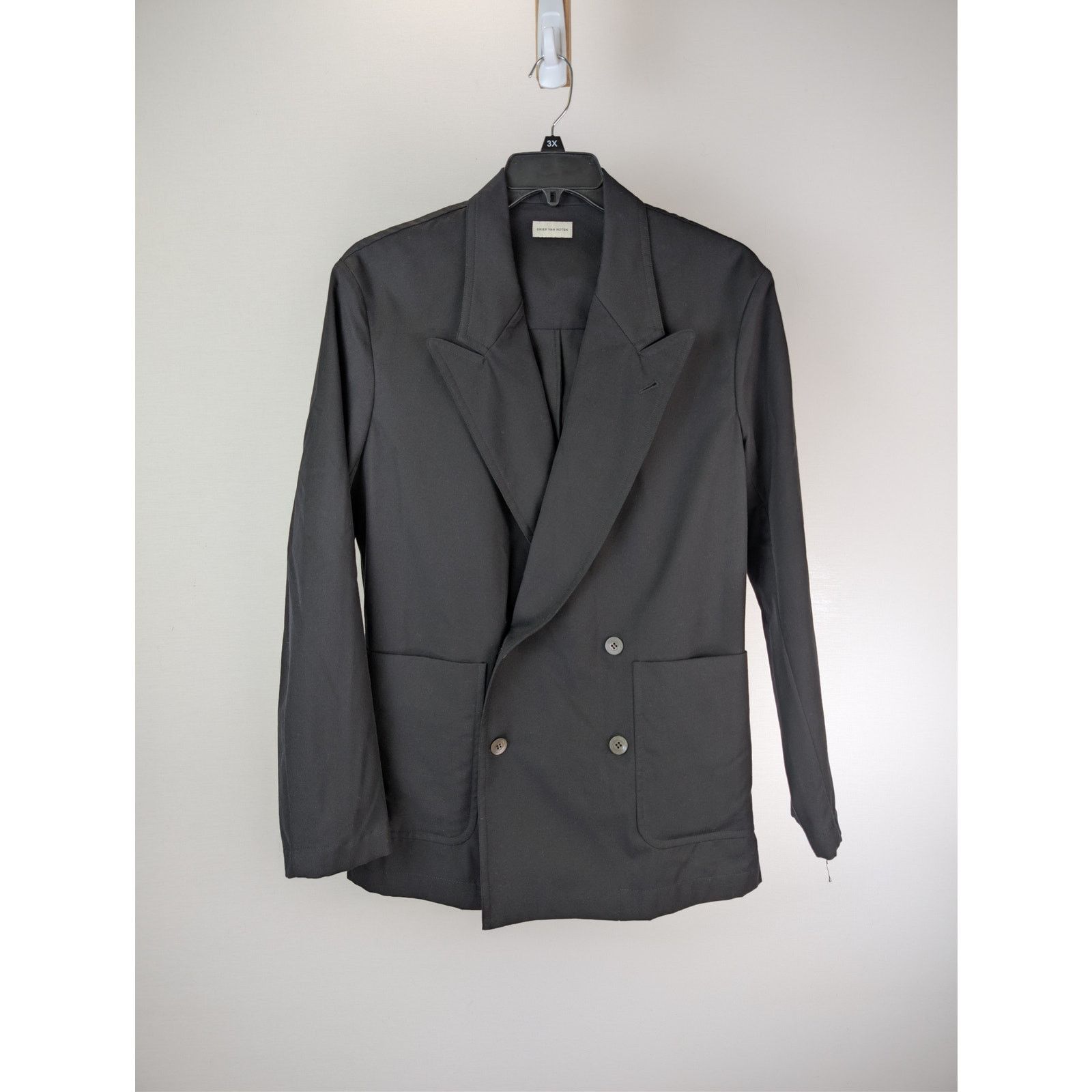Dries Van Noten o1rshd1 Caplans Blazer Jacket in Black Size US S / EU 44-46 / 1 - 2 Thumbnail
