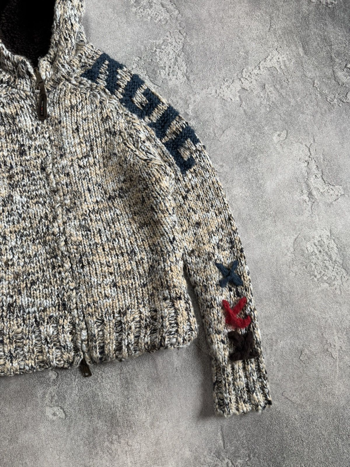Energie ENERGIE x MISS SIXTY M/size Chunky knitted hoodie jacket fur Size M / US 6-8 / IT 42-44 - 6 Thumbnail