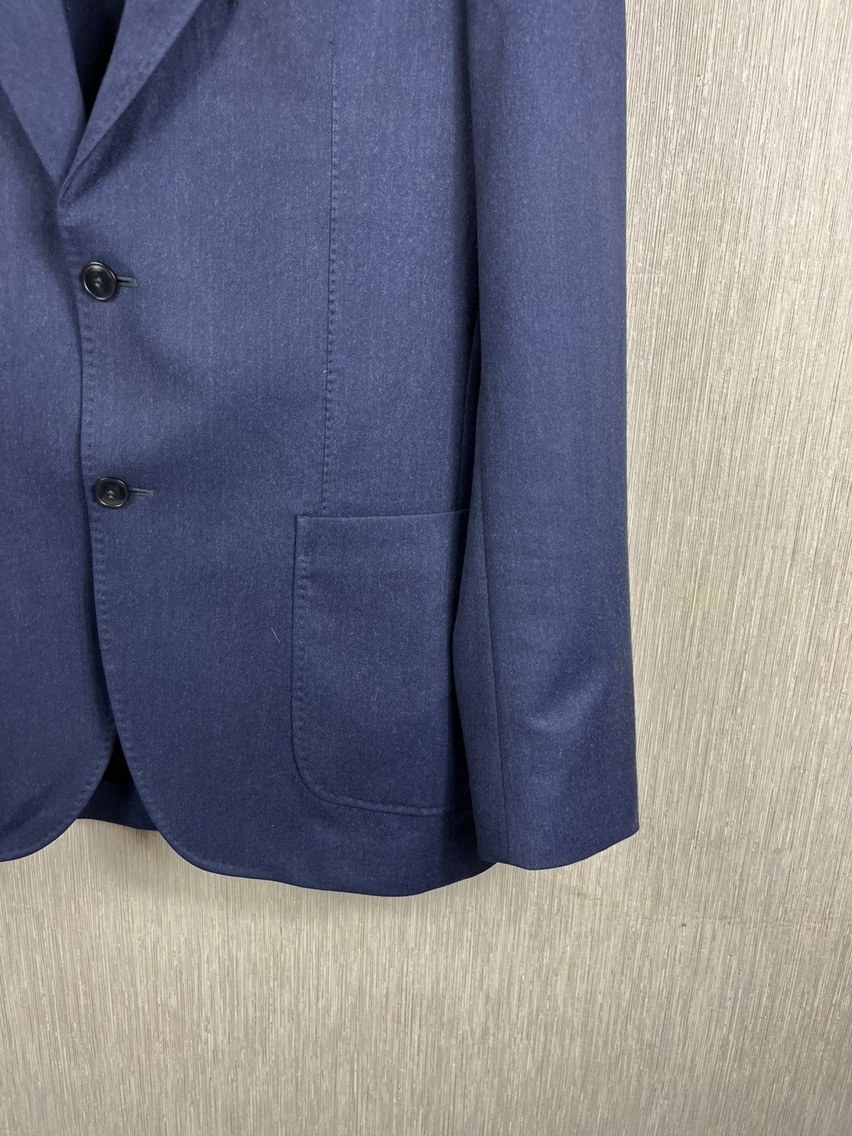 Designer × Morris Morris Heritage wool Mike plain flannel suit jacket blazer Size US L / EU 52-54 / 3 - 7 Thumbnail