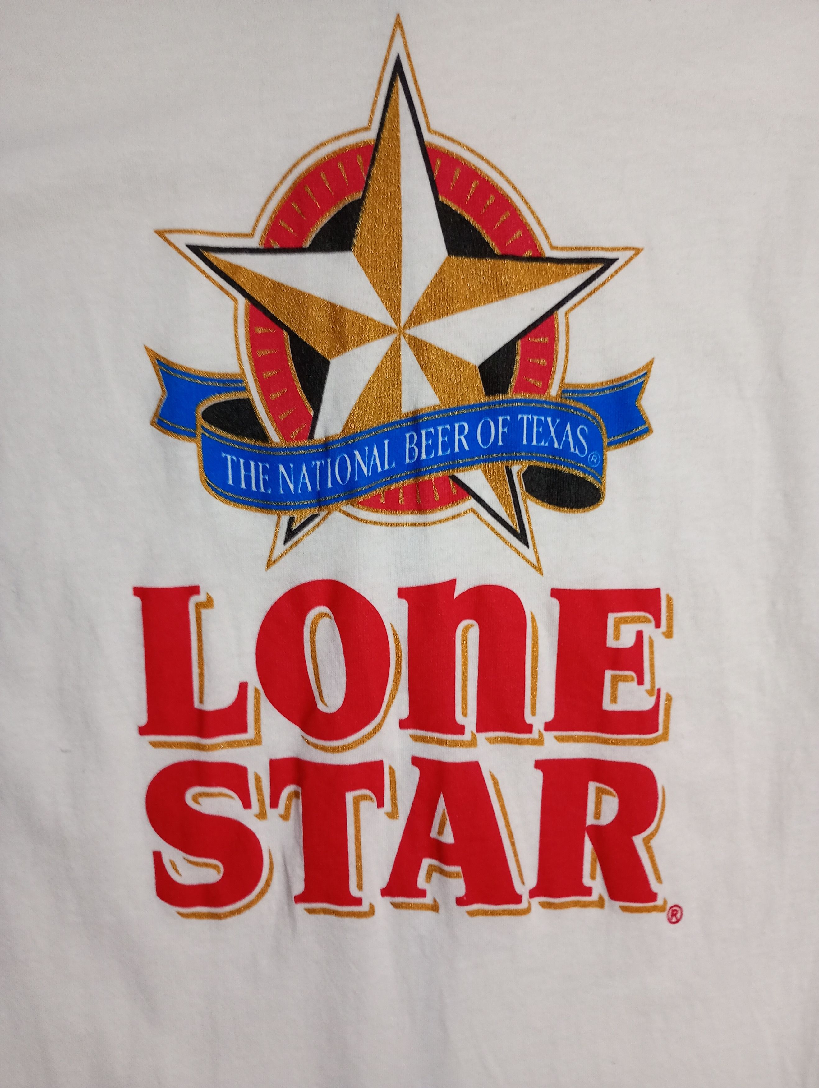 Fruit Of The Loom Lone Star Fruit Of The Loom T-Shirt Vintage 90's Size US L / EU 52-54 / 3 - 6 Thumbnail