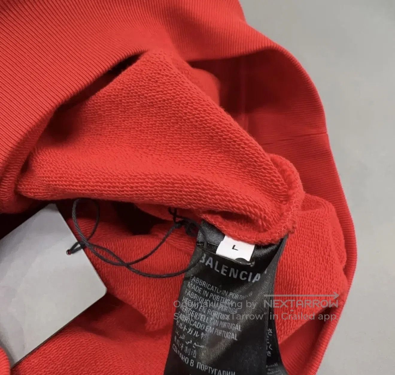 Balenciaga balenciaga red hoodie . Size L / US 10 / IT 46 - 3 Thumbnail