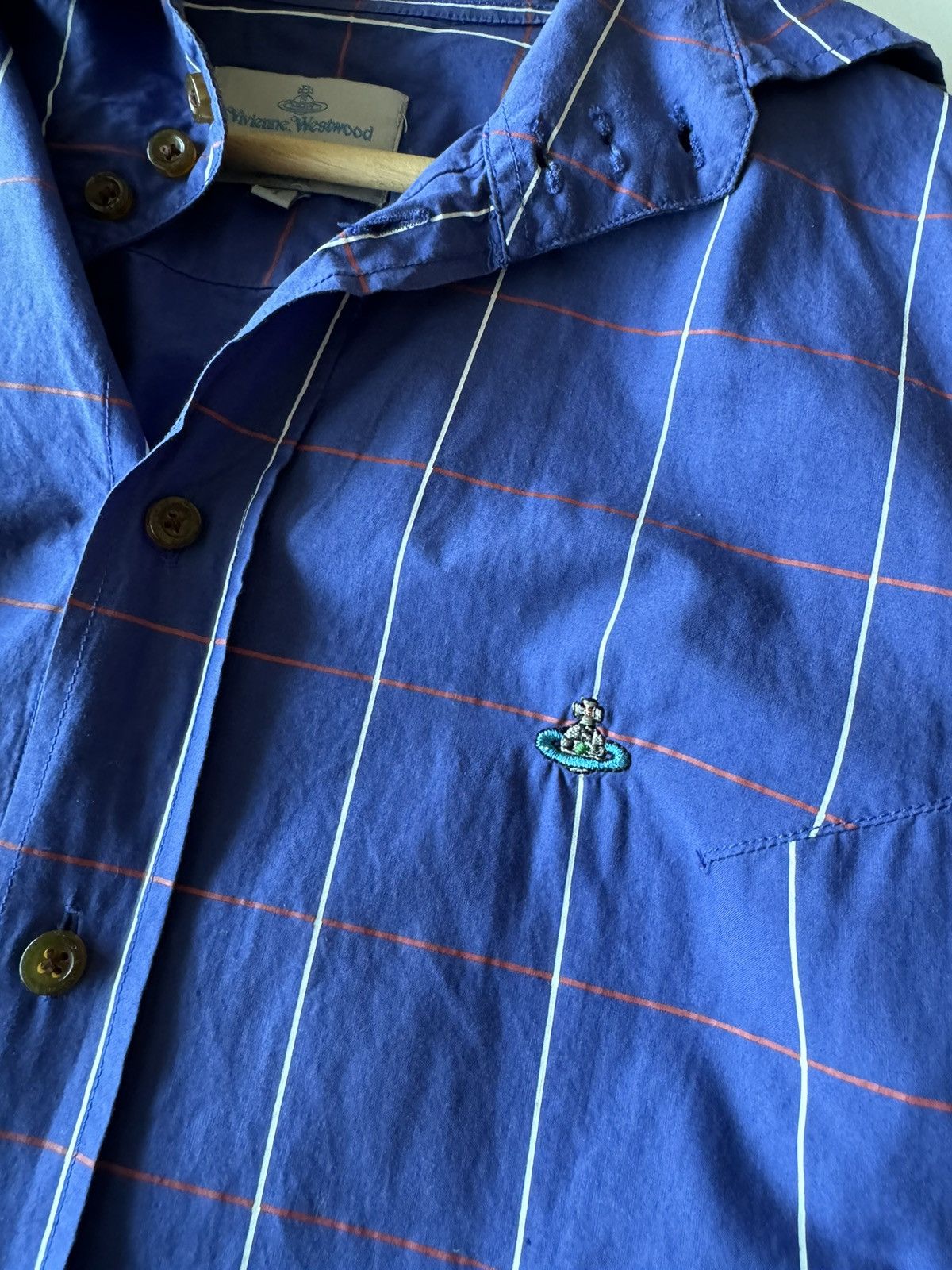 Vivienne Westwood Vintage Vivienne Westwood Button Up Checkered Long Sleeve Size S / US 4 / IT 40 - 4 Thumbnail