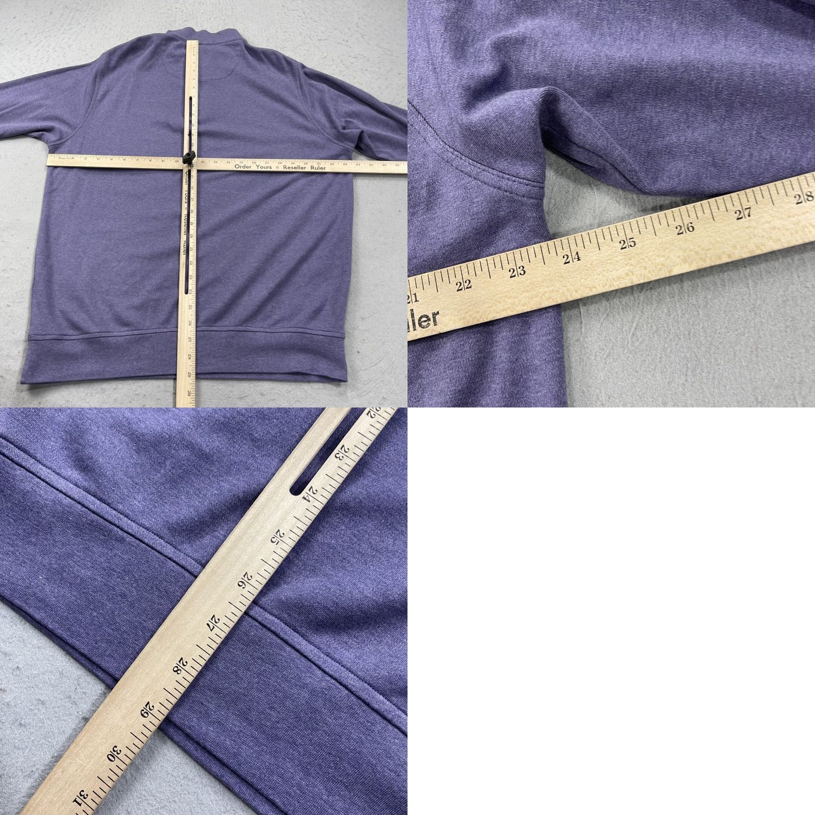 Peter Millar Peter Millar Sweater Mens Large Purple Golf 100% Cotton Interlock 1/4 Zip Size US L / EU 52-54 / 3 - 8 Thumbnail