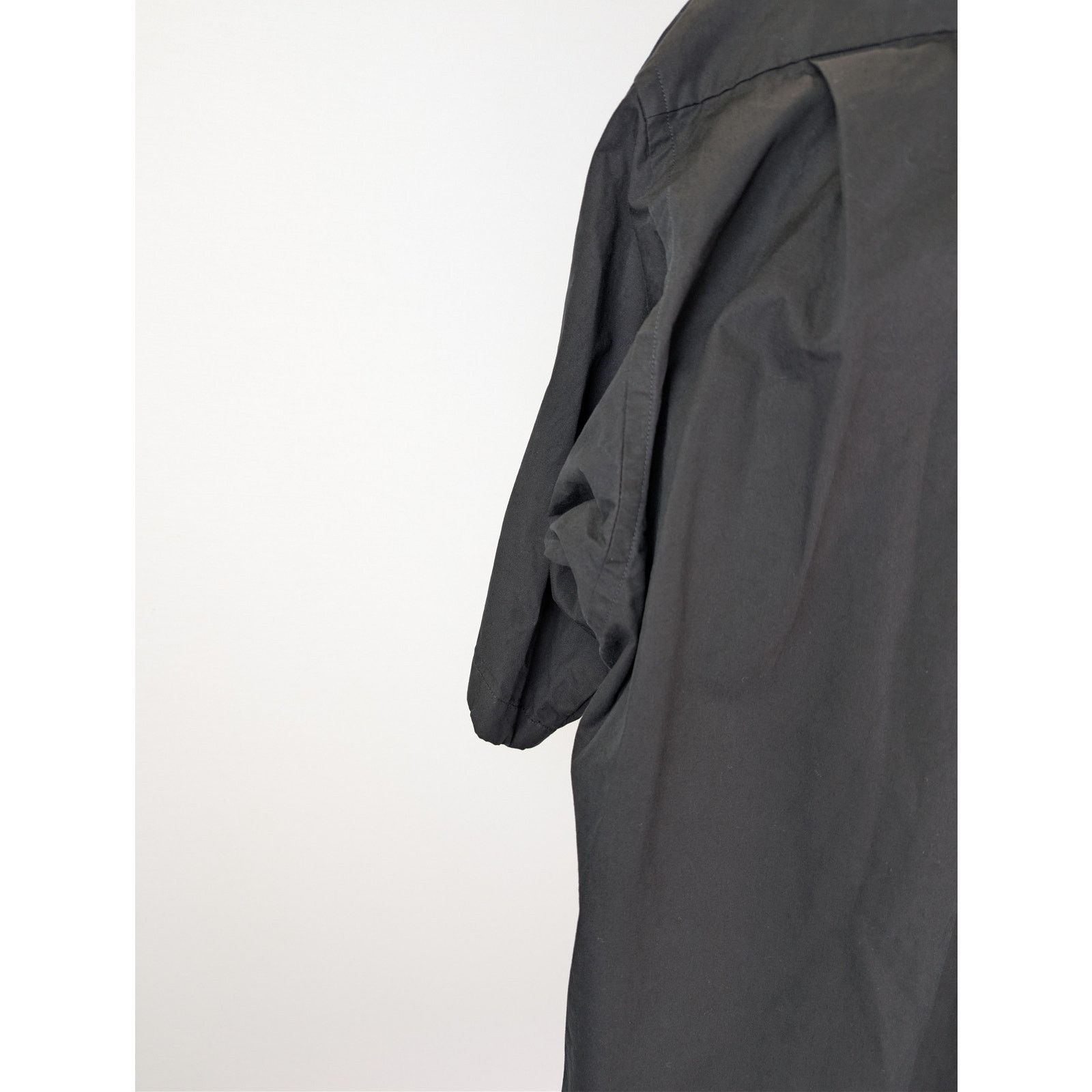 Balenciaga o1rshd1 Large Fit Short Sleeve Shirt in Washed Out Black Size US XXL / EU 58 / 5 - 15 Thumbnail