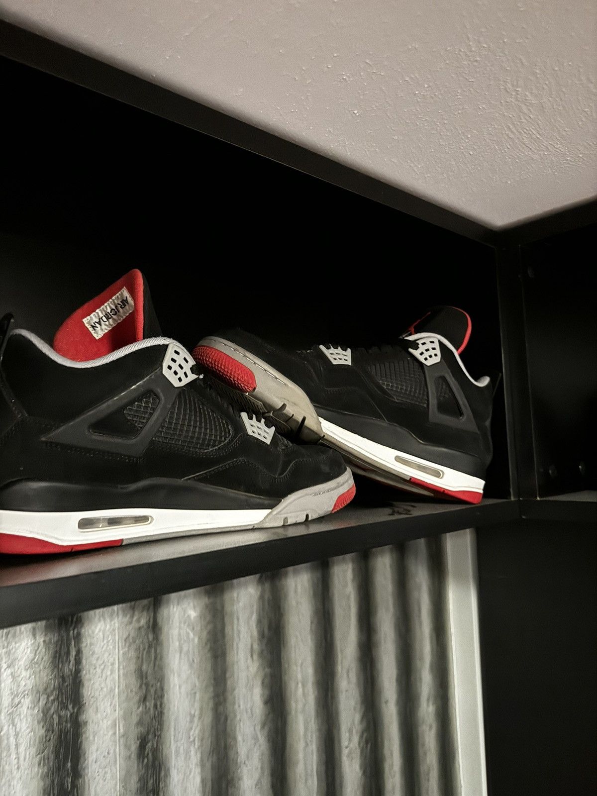 Nike Air Jordan 4 Retro Bred (2012) Size US 13 / EU 46 - 6 Thumbnail