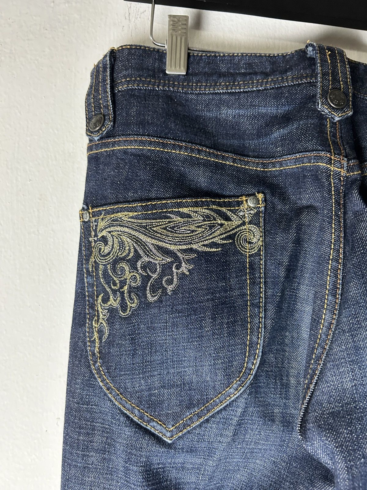 Nicole Club Nicole Club Tribal Embroidered Denim Jeans Y2K Tornado mart Size US 31 - 4 Thumbnail