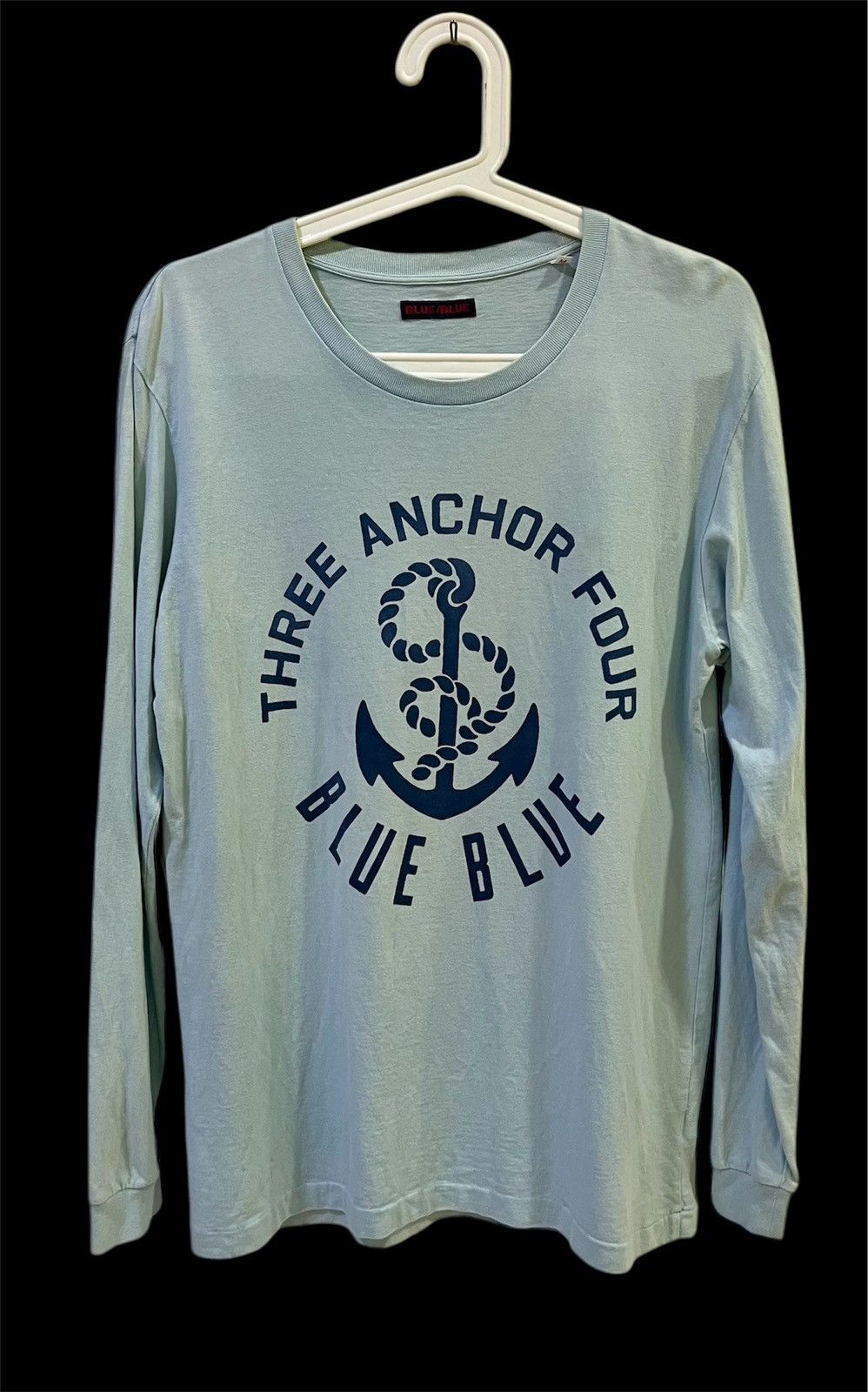 Blue Blue Japan Blue Blue Japan Usn Long Sleeve Tshirt Size US M / EU 48-50 / 2 - 1 Thumbnail