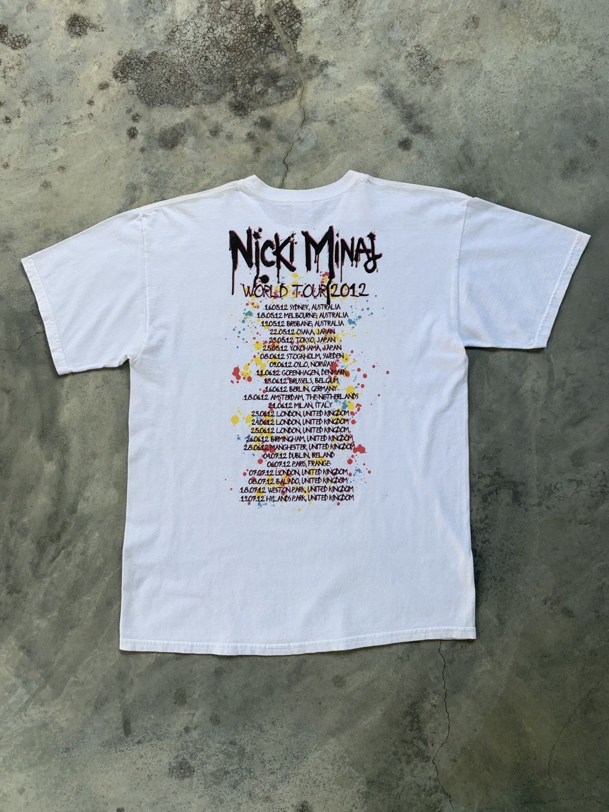 Vintage 2012 Nicki Minaj World Tour Concert Tshirt Size US L / EU 52-54 / 3 - 3 Thumbnail