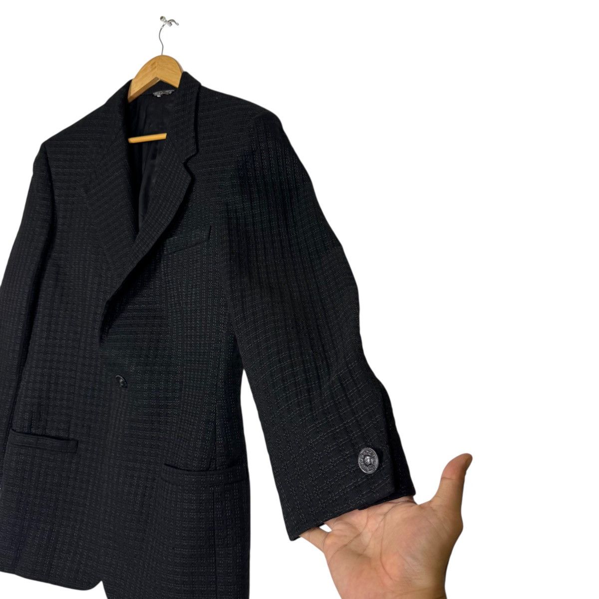 Versace Gianni Versace Block Pattern Rare Italian Coat Size US M / EU 48-50 / 2 - 9 Thumbnail