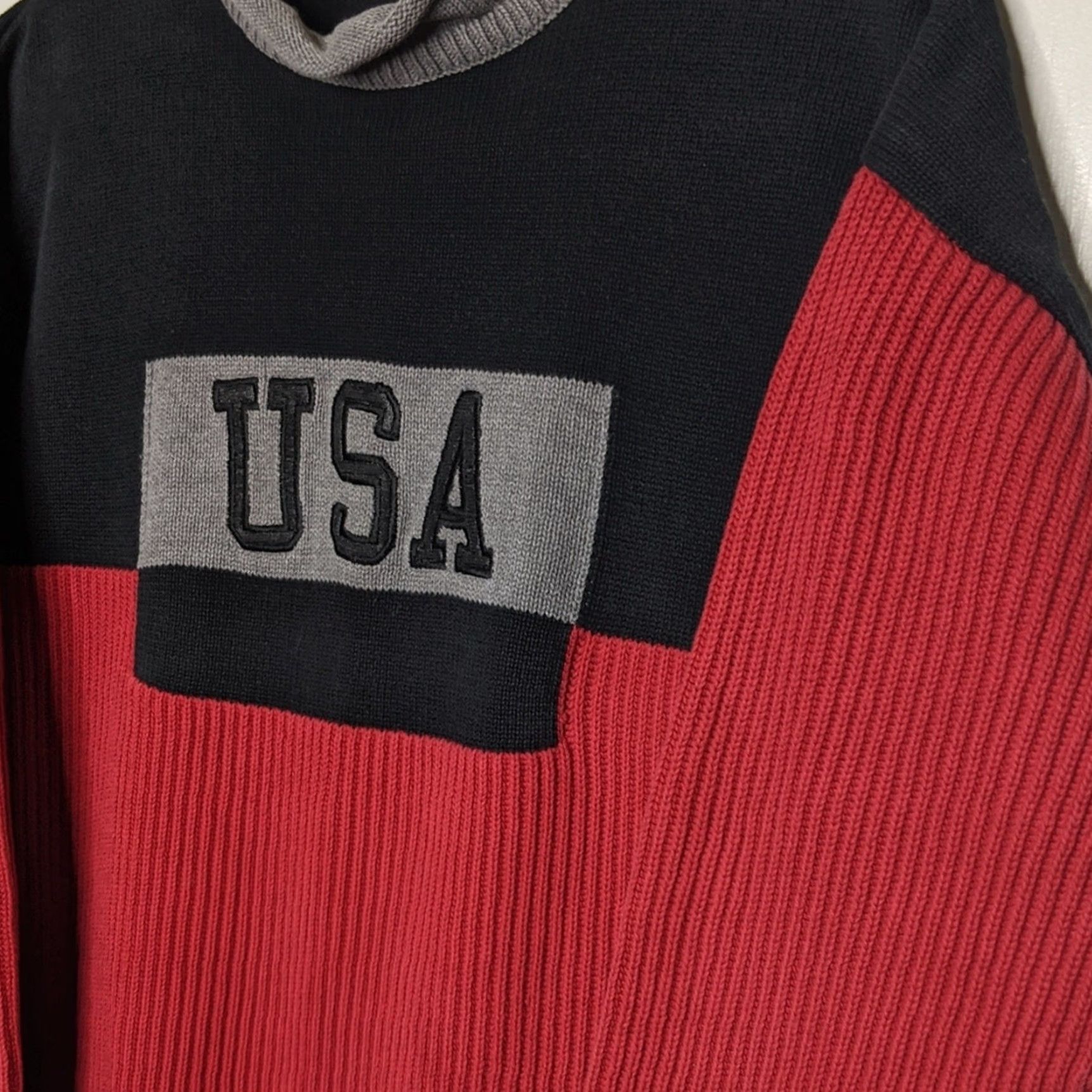 Liz Claiborne VINTAGE Liz Claiborne Sweater L Unisex Adults Red Pullover 90s Skater Grunge Streetwear VTG Y2K Size L / US 10 / IT 46 - 4 Thumbnail