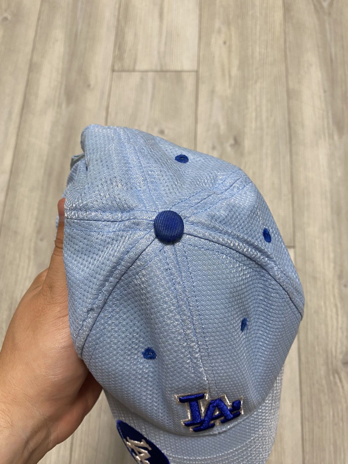 New Era × Vintage New Era Los Angeles Dodgers Blue Cap Size ONE SIZE - 8 Thumbnail