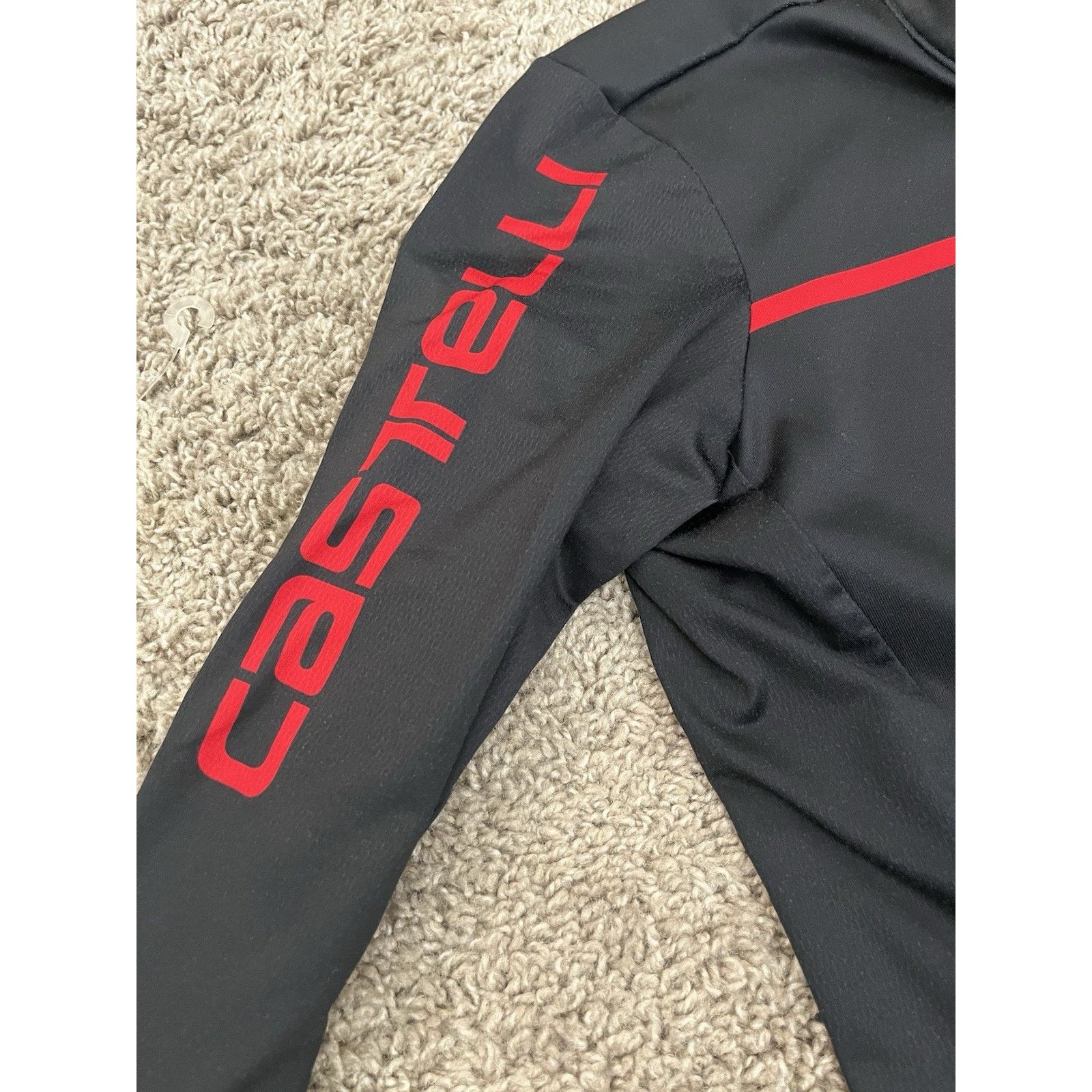 Other Castelli Long Sleeve Cycling Jersey Medium Black Red Zip Size US M / EU 48-50 / 2 - 3 Thumbnail