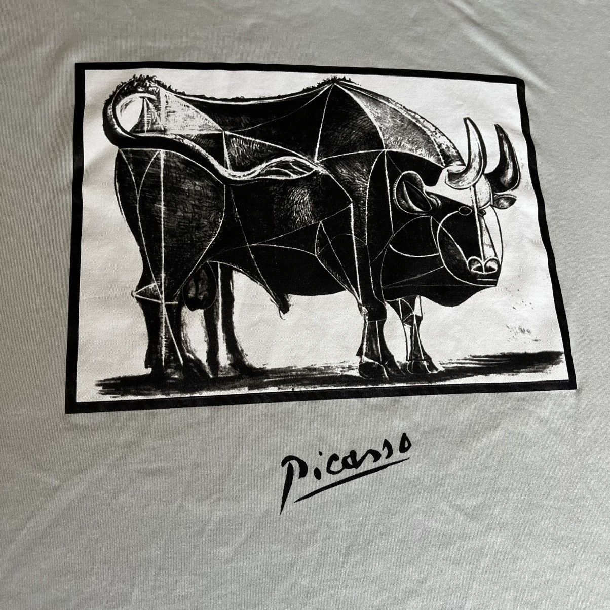 Zara Vintage Style Zara Pablo Picasso The Bull La Taureau T Shirt Size US XL / EU 56 / 4 - 3 Thumbnail