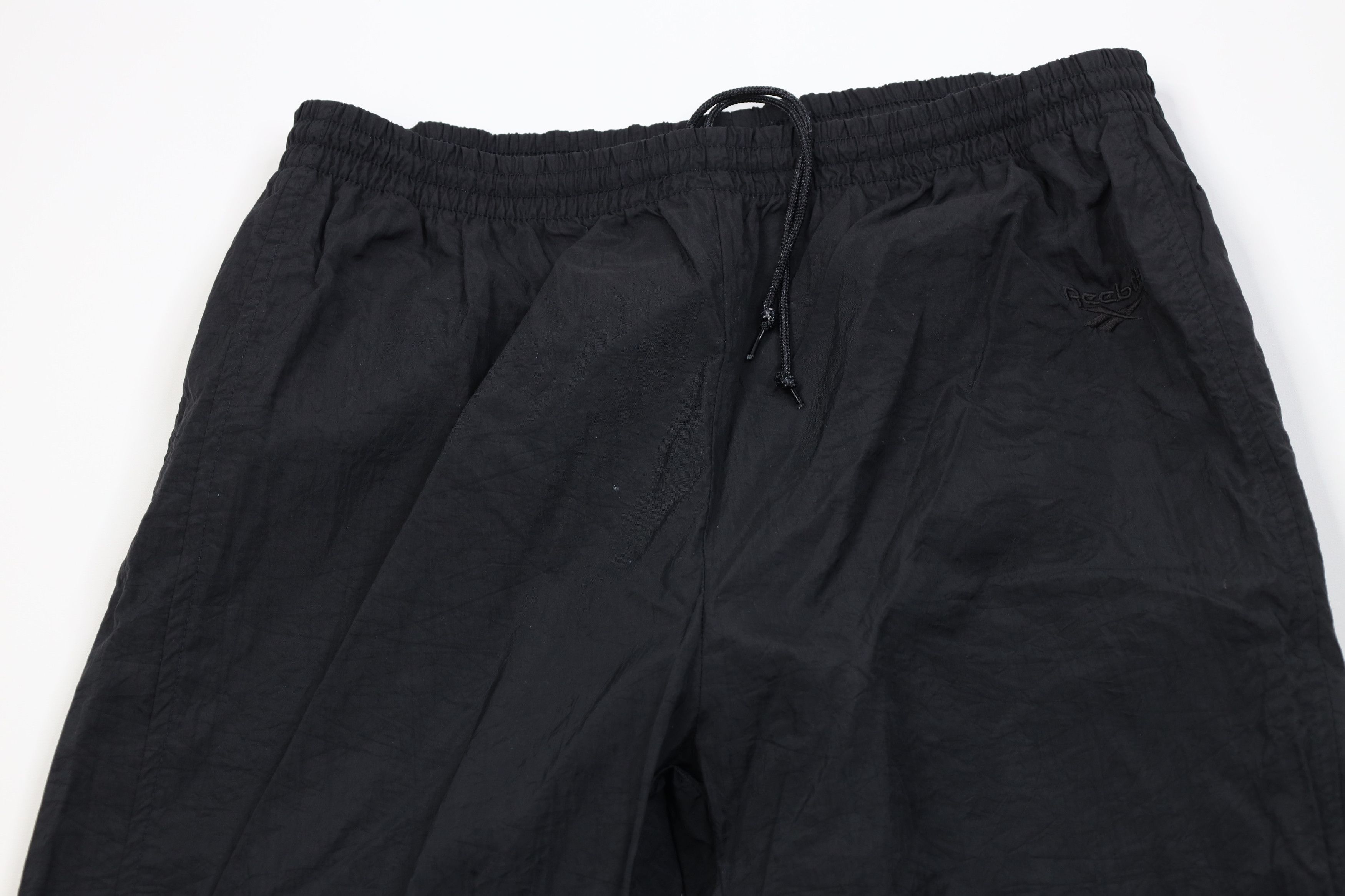 Reebok Vintage 90s Reebok Windbreaker Joggers Pants Black Nylon Size US 36 / EU 52 - 2 Thumbnail