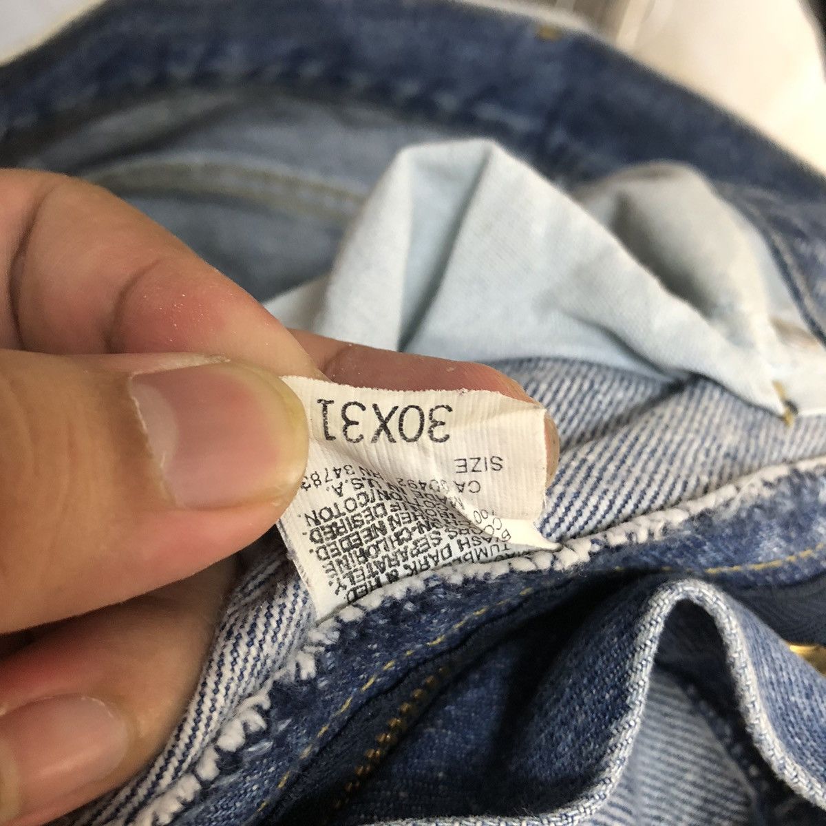 Lee Lee USA vintage Blue Denim Pants #A1420 Size US 30 / EU 46 - 21 Thumbnail