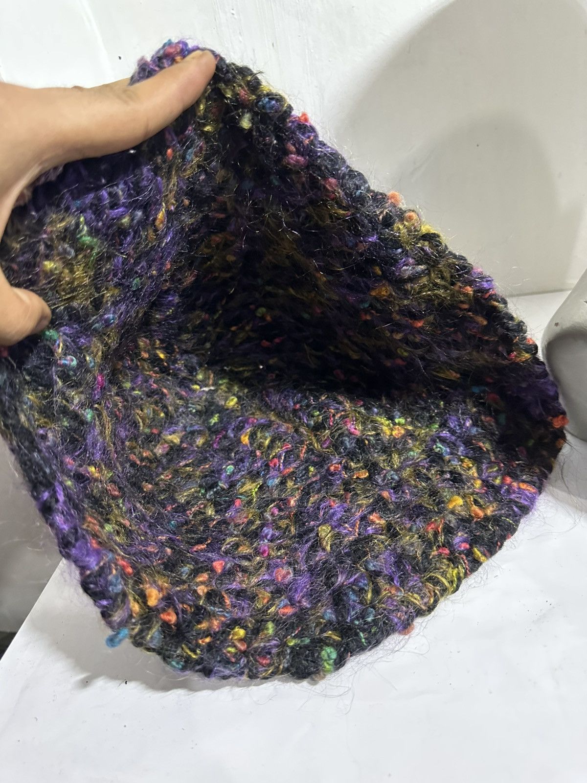 Handmade Unknown Multicolor Mohair Bucket Hats Size ONE SIZE - 9 Thumbnail
