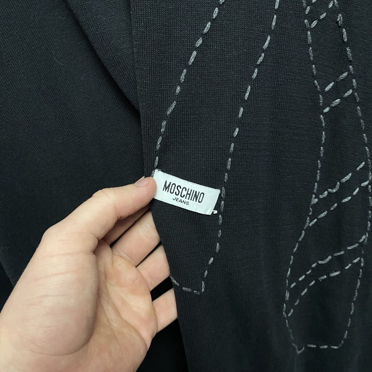 Moschino Luxury Moschino Jeans Big Logo y2k opium sweater size M Size US M / EU 48-50 / 2 - 3 Thumbnail