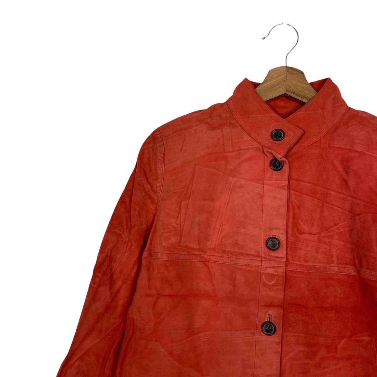 Loewe Loewe Orange Leather Jacket Size S / US 4 / IT 40 - 6 Thumbnail