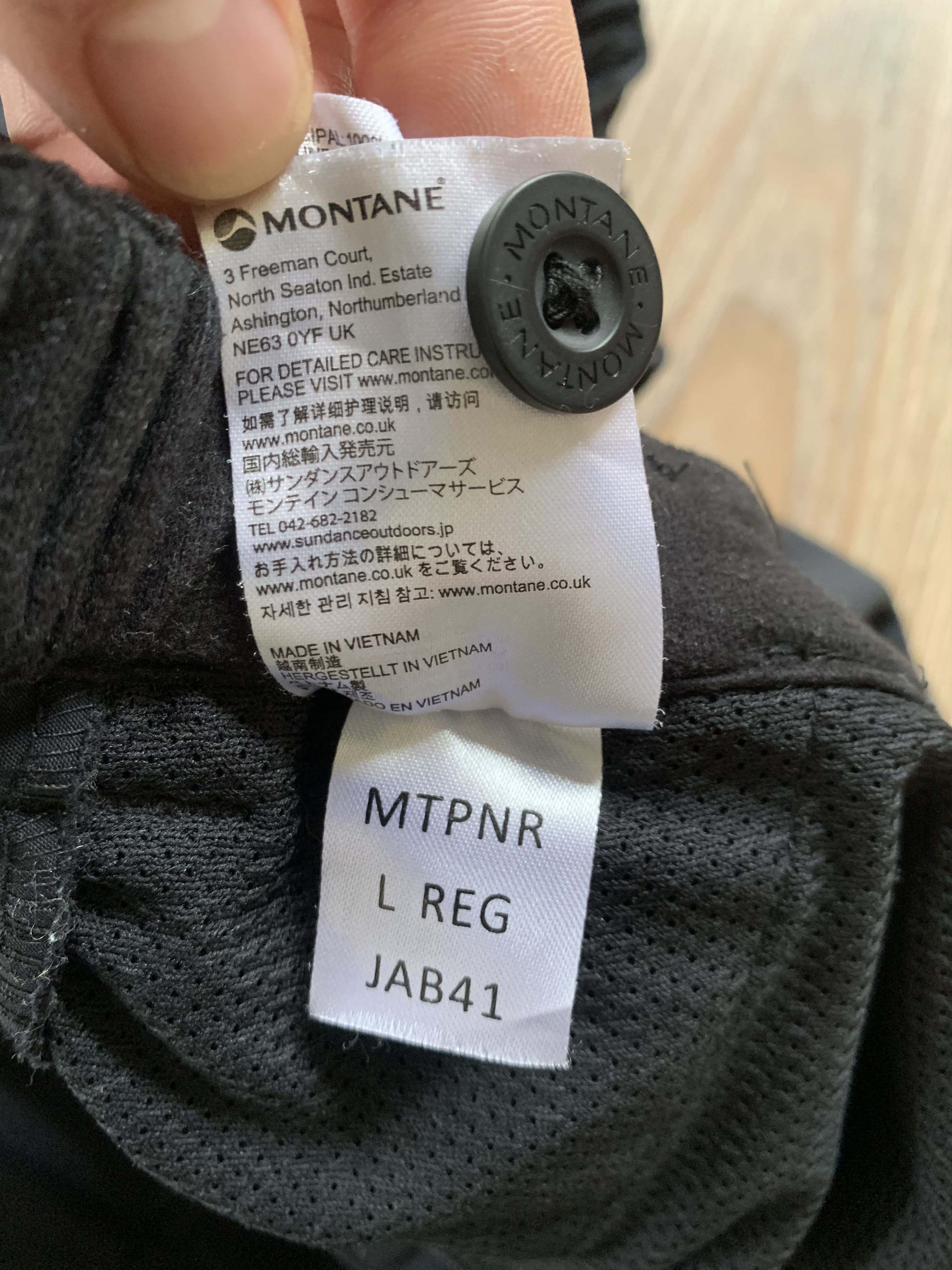 Montane Montane Mens Black Outdoor Trekking Hiking Pants Size US 34 / EU 50 - 14 Thumbnail