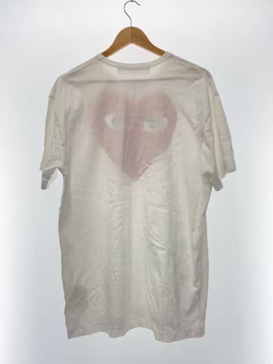 Comme des Garcons PLAY Comme des Garçons White Heart Logo T-Shirt XXL Size US XL / EU 56 / 4 - 2 Thumbnail