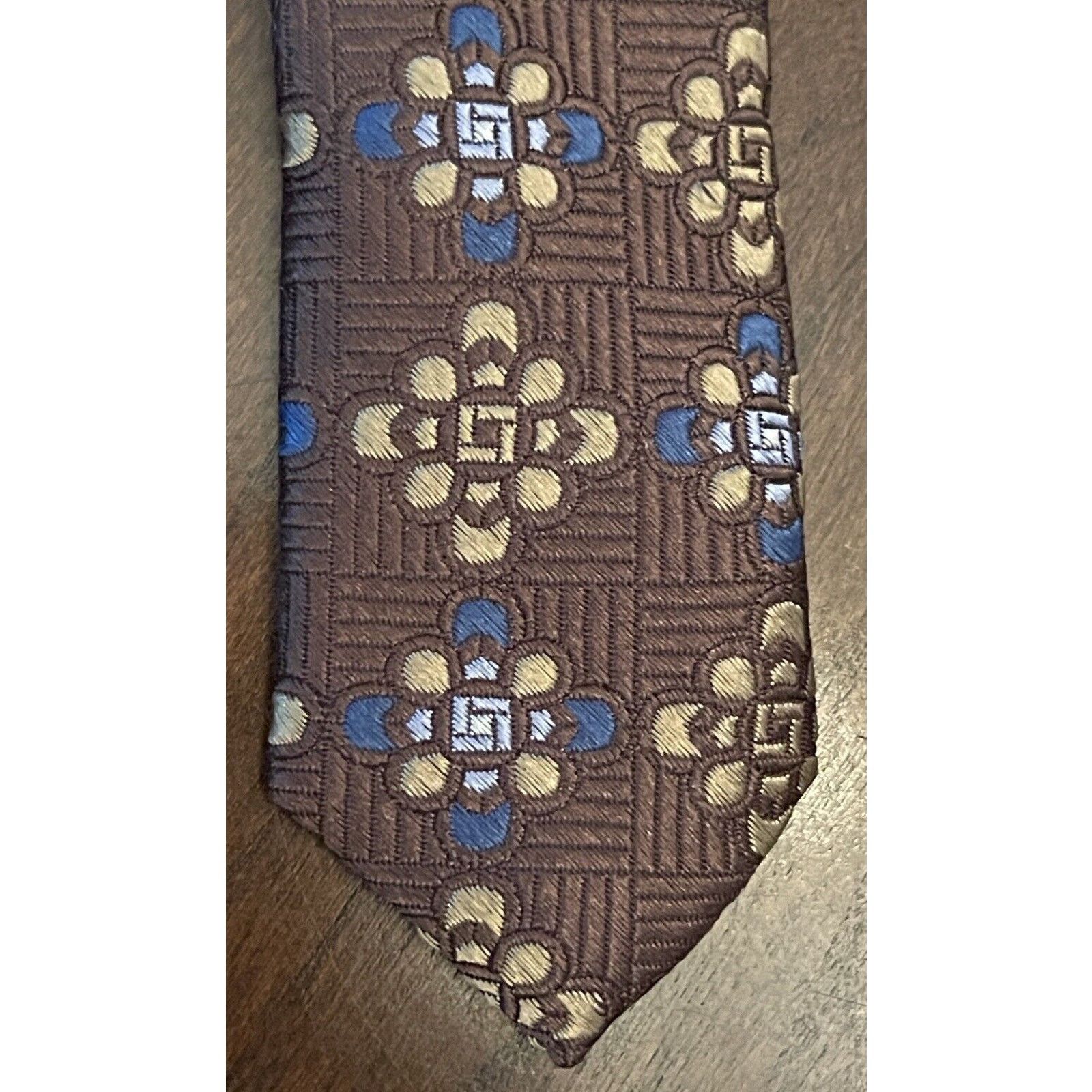Other Forsyth Of Canada Brown Blue Hand Made Silk Made In China Size ONE SIZE - 6 Thumbnail
