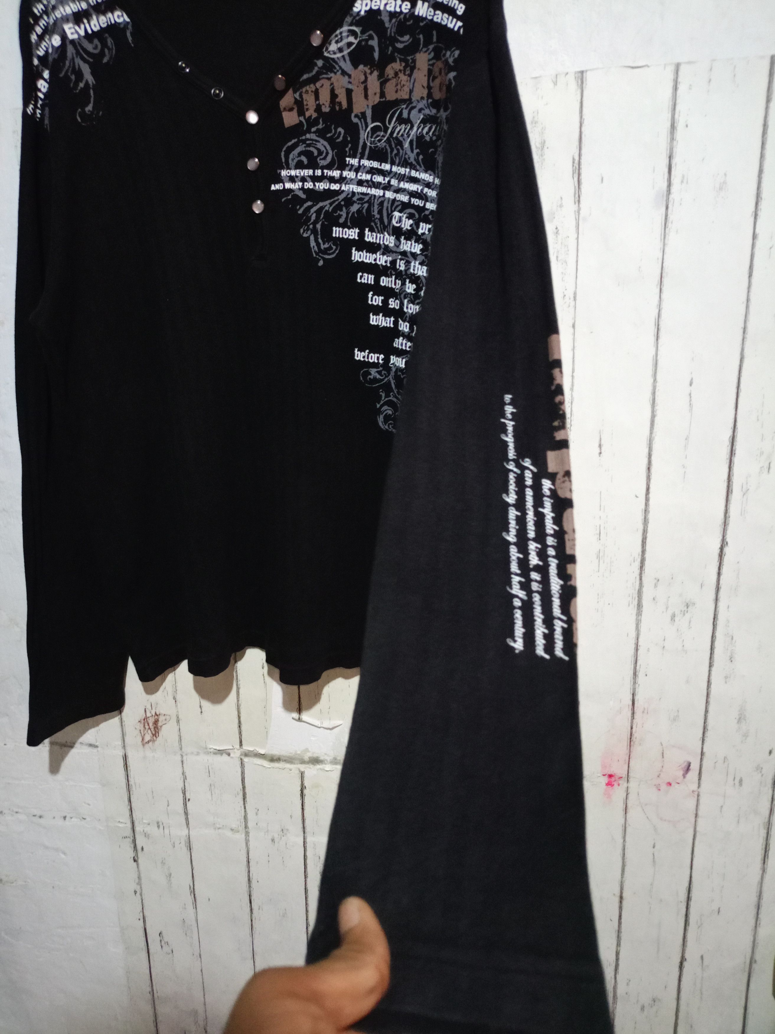 Japanese Brand Impala Poem If Six Was Nine Style Long Sleeve t-shirt Size US L / EU 52-54 / 3 - 5 Thumbnail