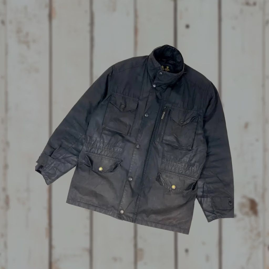 Barbour VINTAGE Barbour Sapper Jacket Rain Coat Black L Mens Waxed Casual Size US L / EU 52-54 / 3 - 1 Thumbnail
