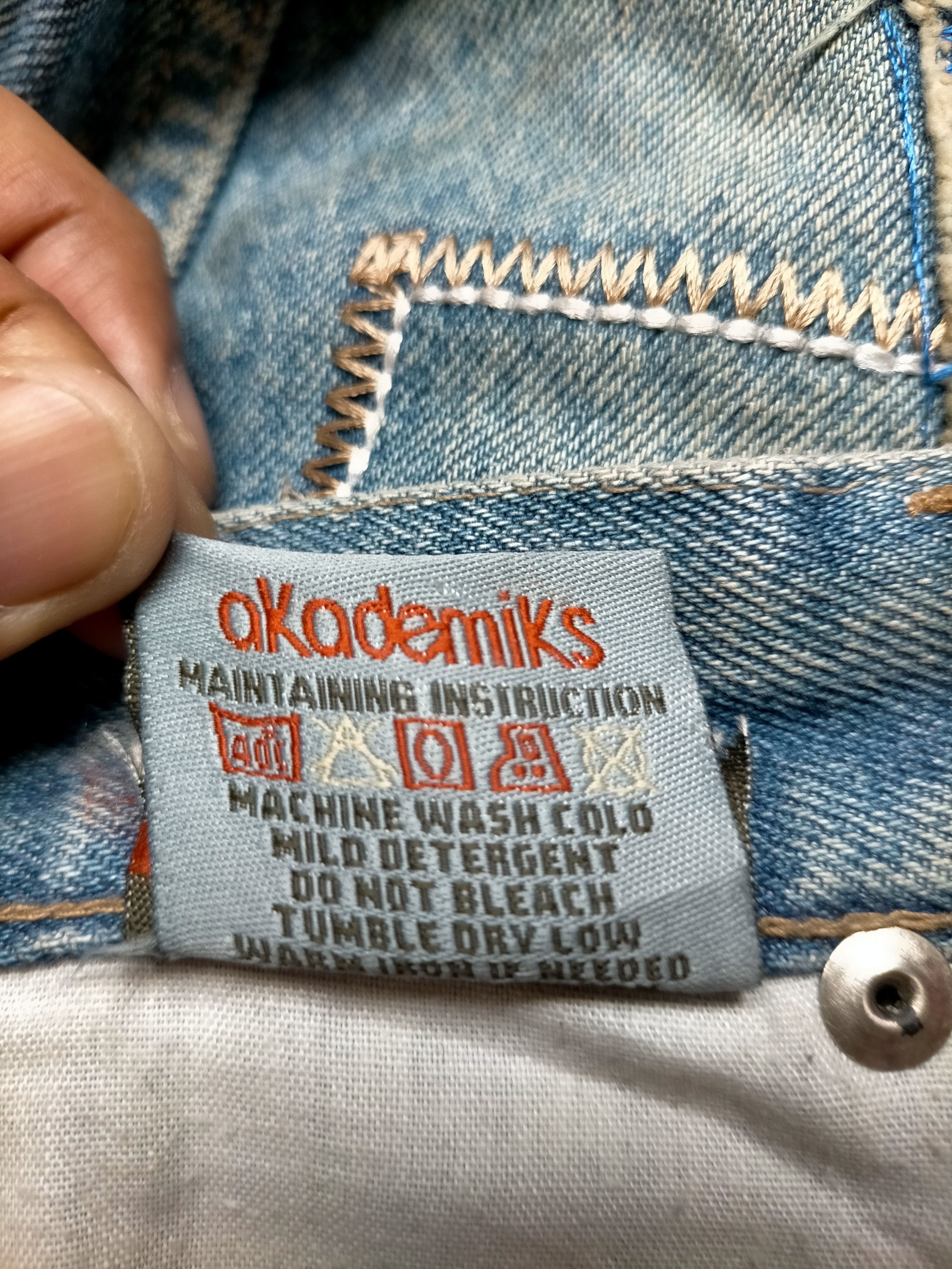 Akademiks Akademiks Baggy Patchwork blue Jeans Size US 36 / EU 52 - 23 Thumbnail