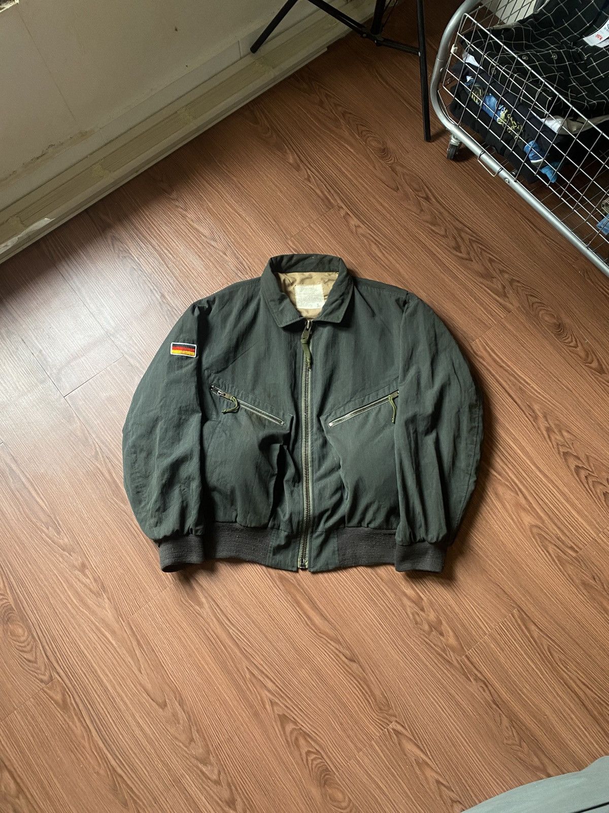 Vintage Vintage germany army flight jacket Size US L / EU 52-54 / 3 - 1 Thumbnail