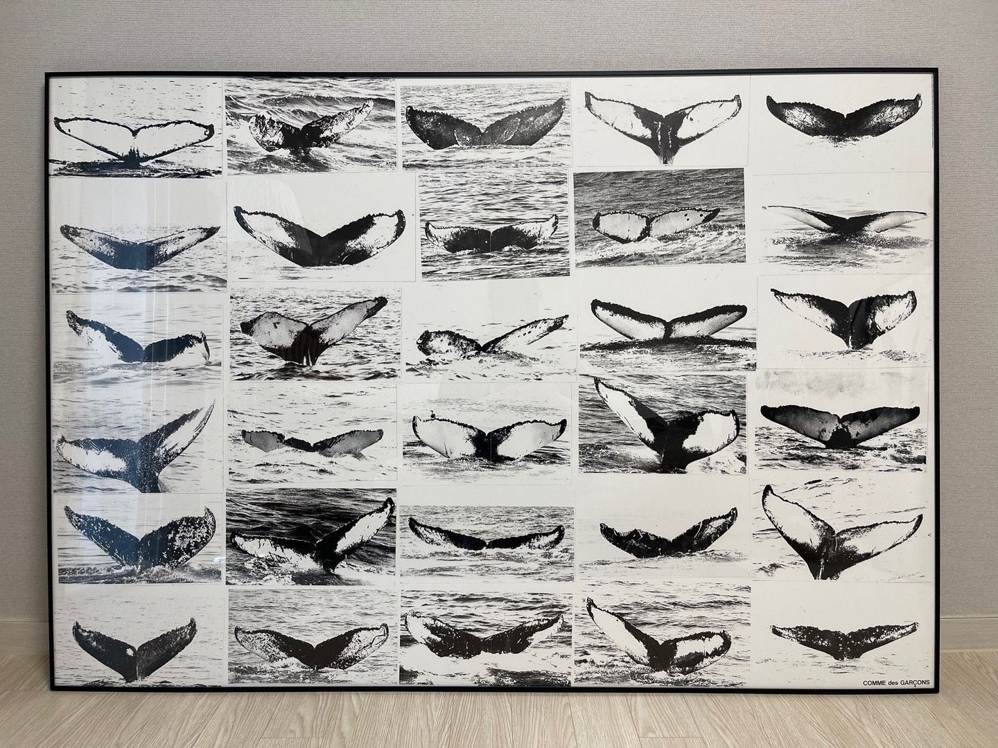 Comme des Garcons × Comme des Garcons Homme Plus COMME des GARCONS AD1990-1999 Humpback Whale Art Poster Size ONE SIZE - 1 Thumbnail