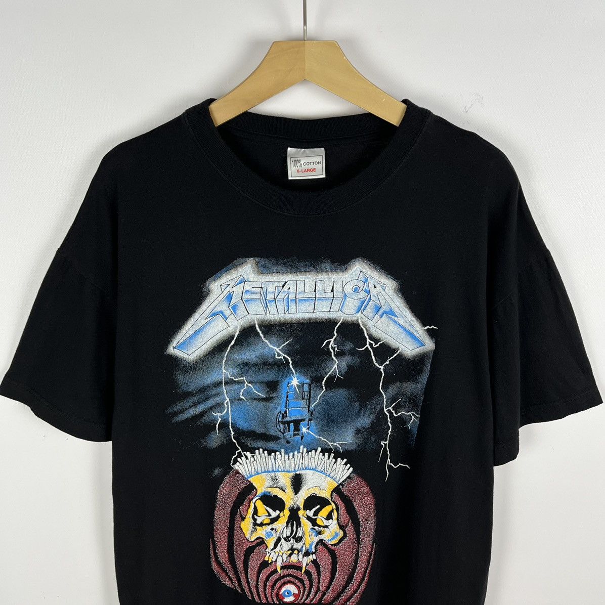 Band Tees Vintage Metallica Pushead rare rock band tee 90’s Size US XL / EU 56 / 4 - 2 Thumbnail