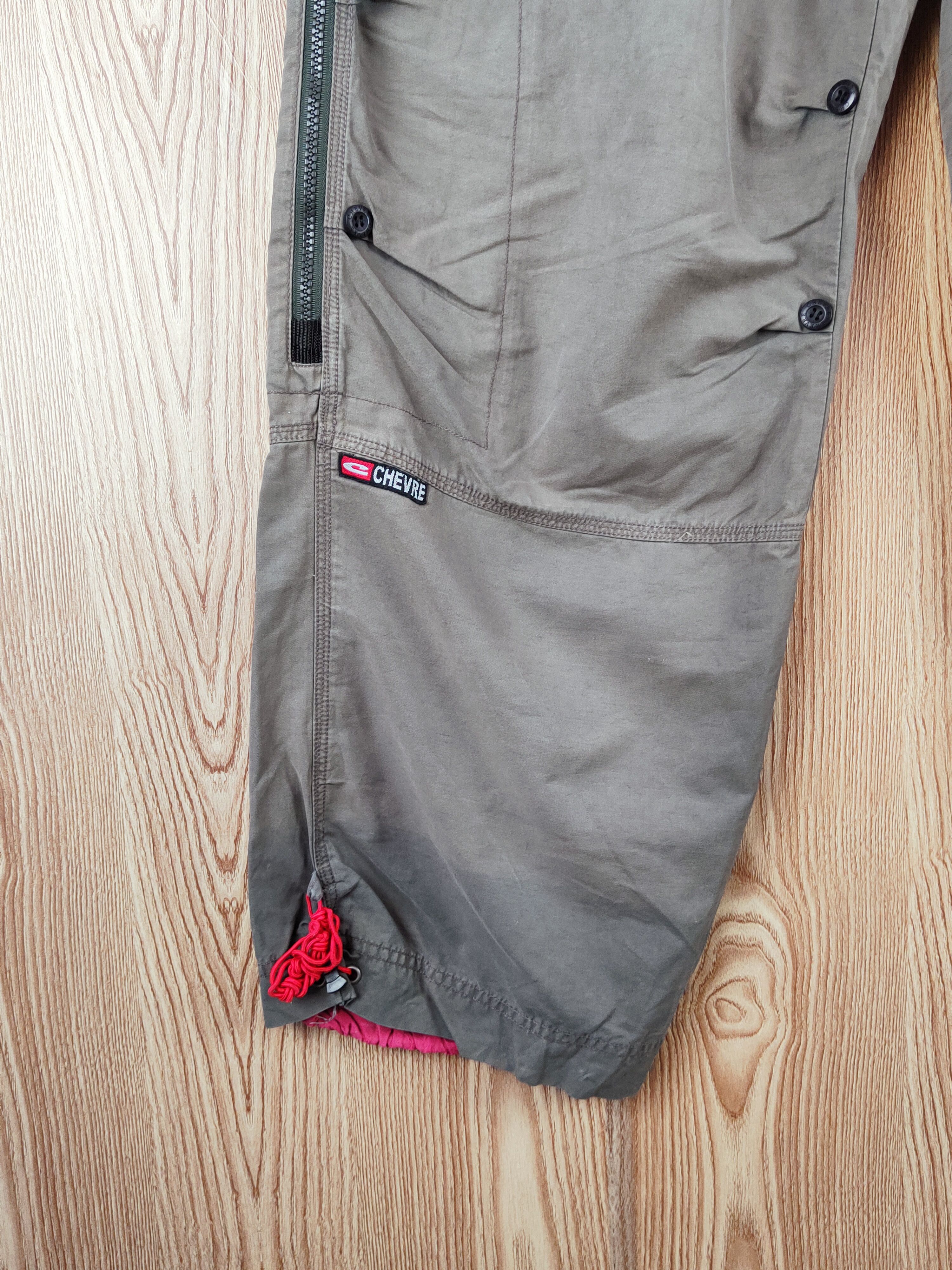 Japanese Brand Chevre Dark Gray Faded Multipocket Cargo Pants #W848 Size US 33 - 5 Thumbnail